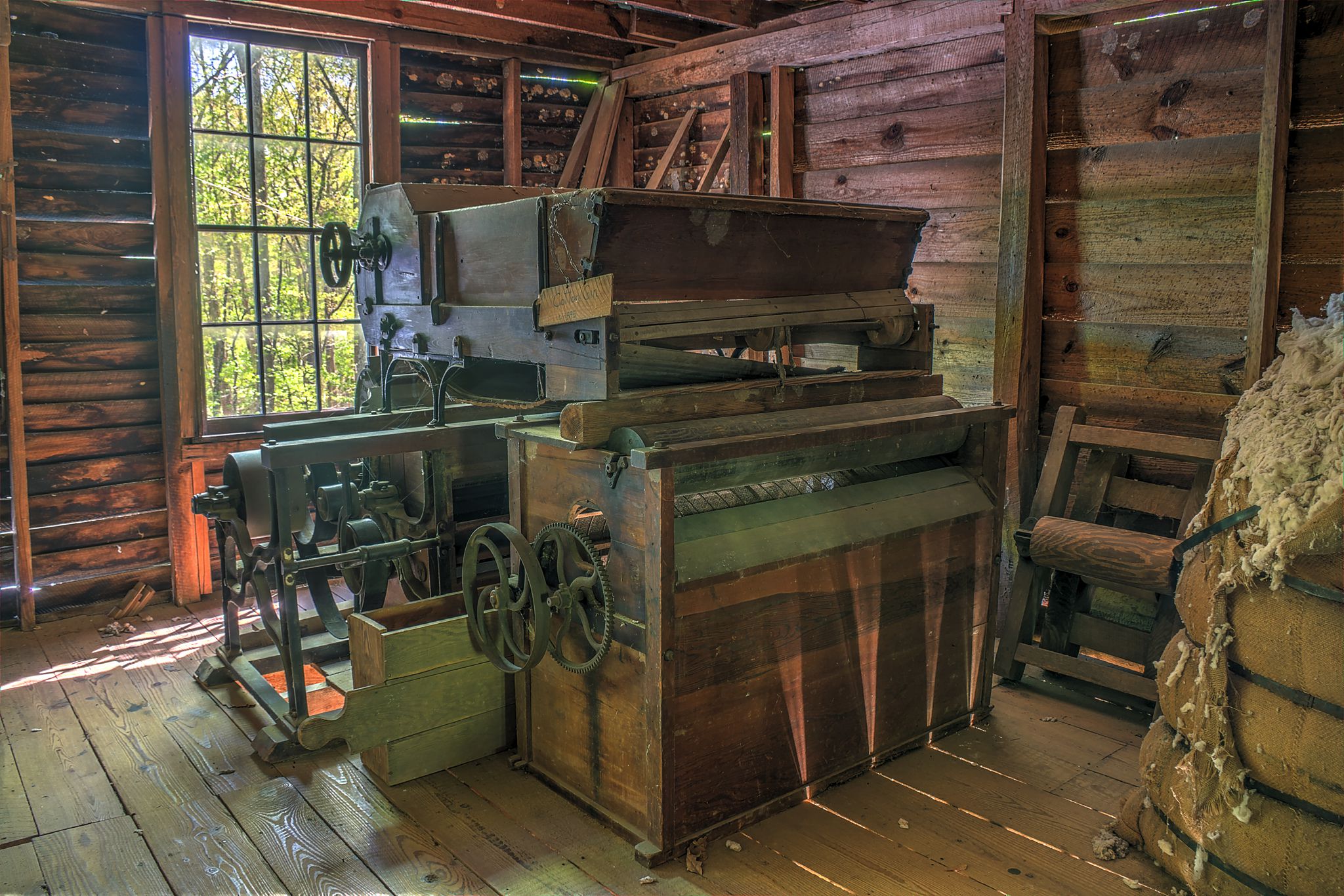 Lummus cotton gin at Jarrell Plantation