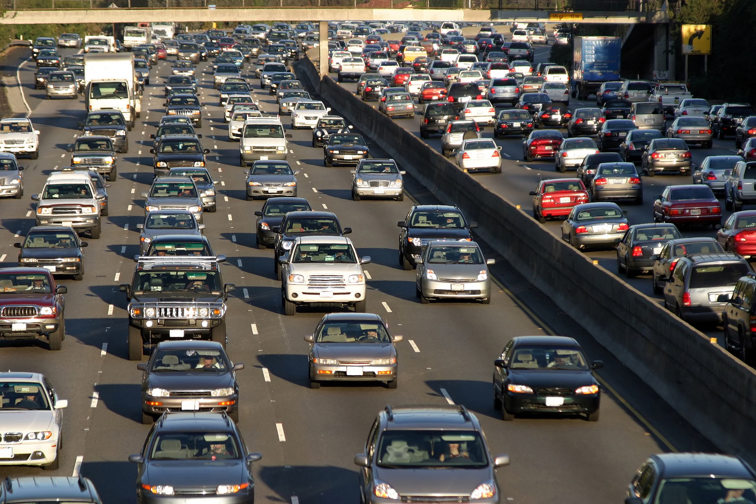 traffic jam in Los Angeles