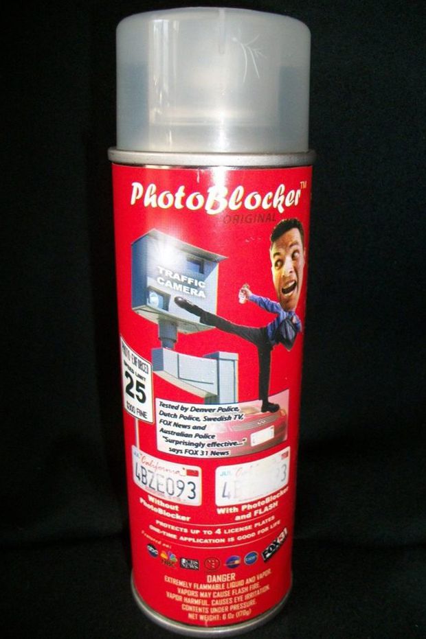 Red Light Camera-Blocking Spray