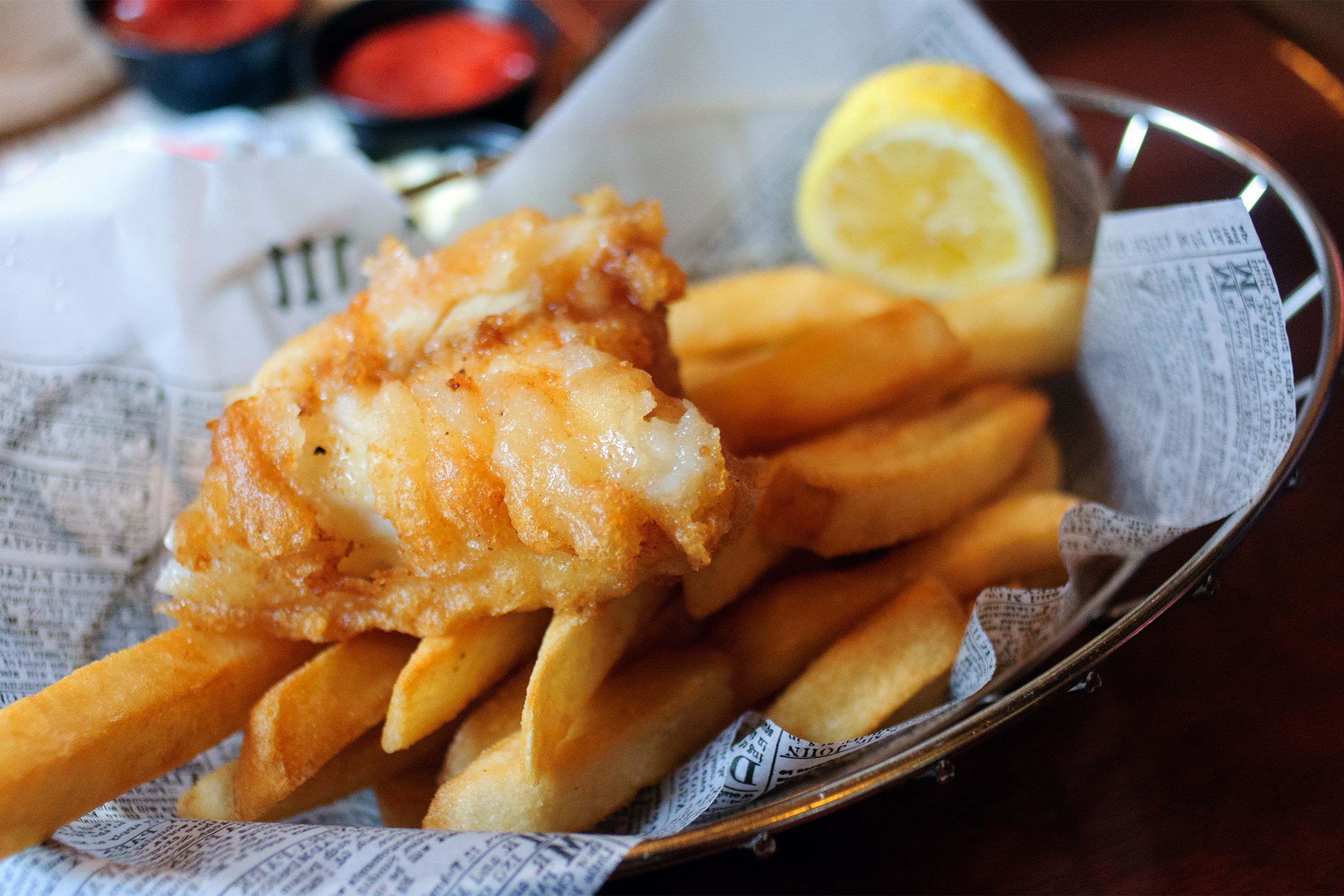 Fried fish basket