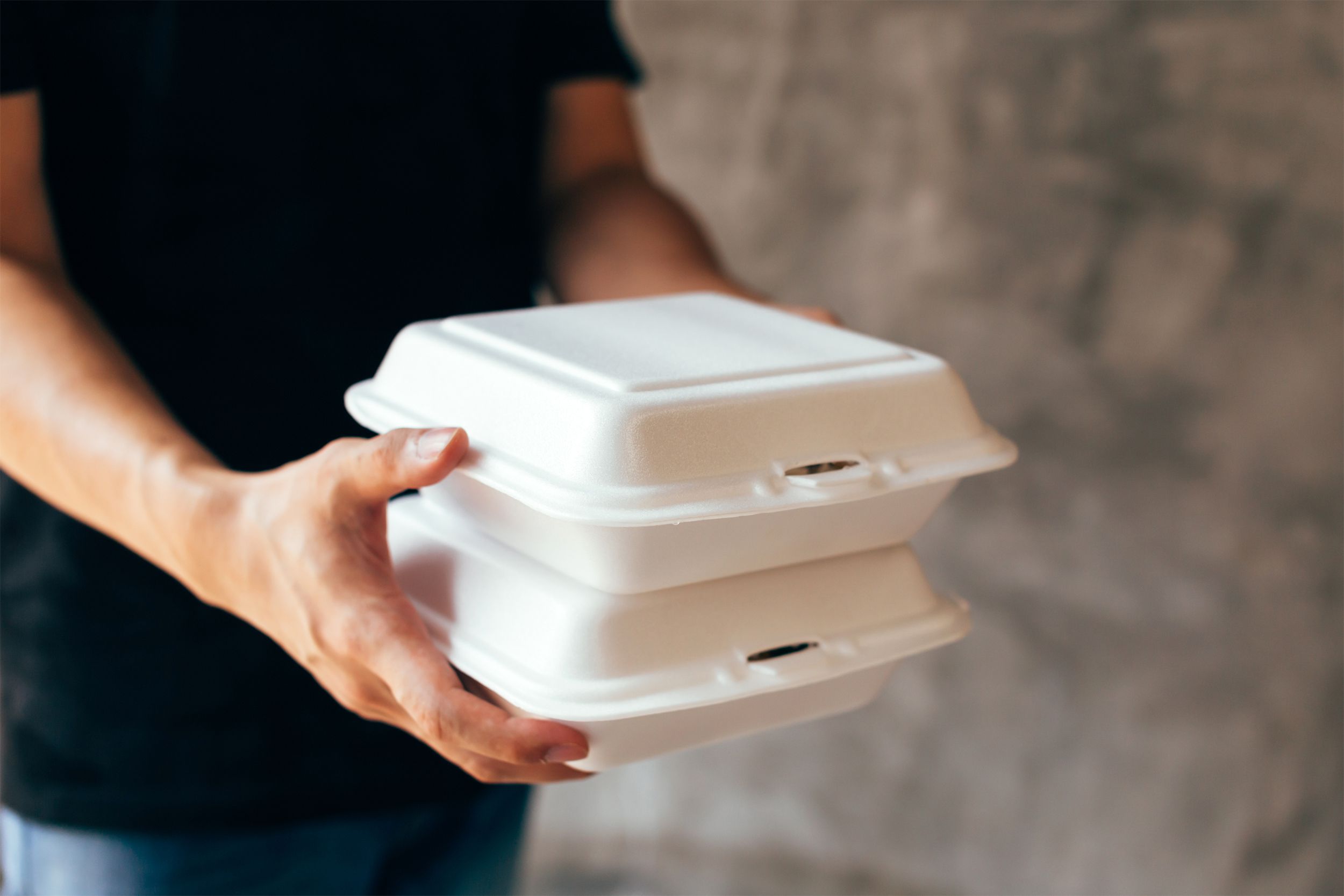 Styrofoam takeout