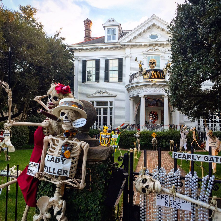 Louellen Berger's skeleton house