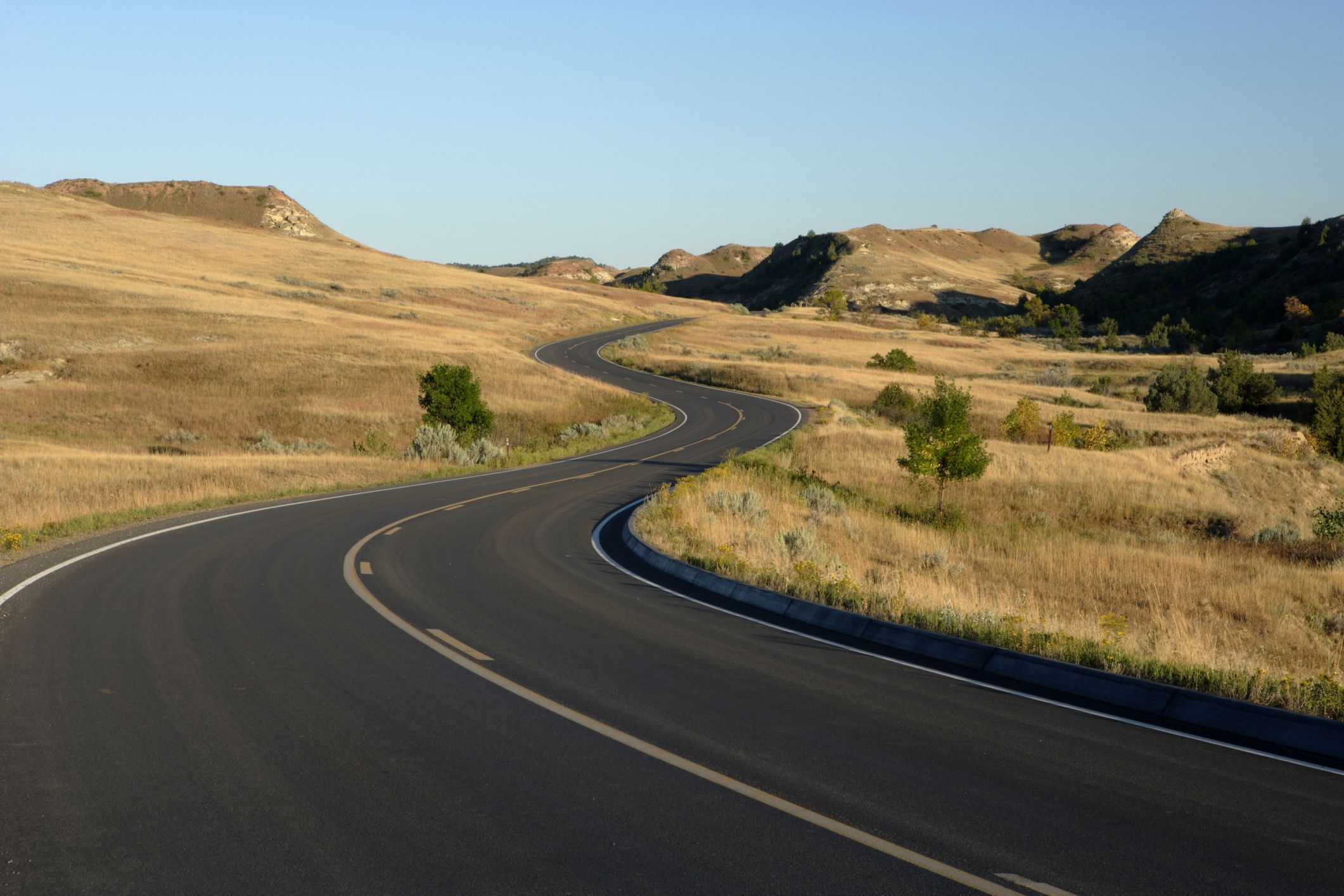 winding north dakota road