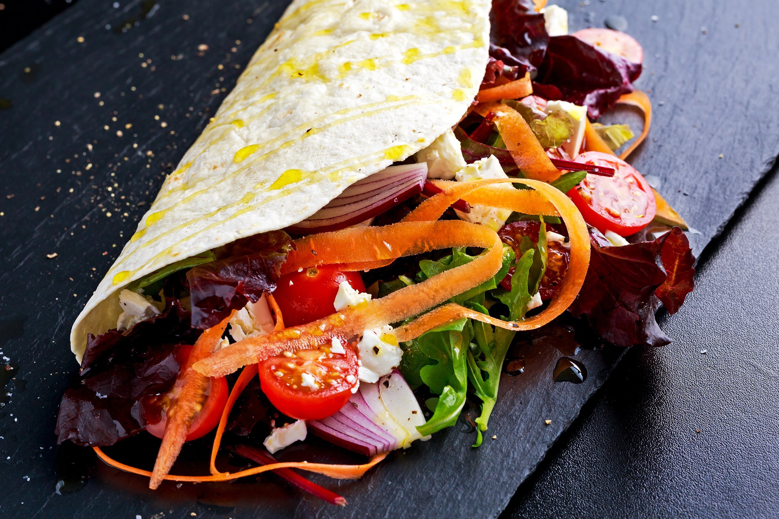 vegetarian tortillas taco wrap