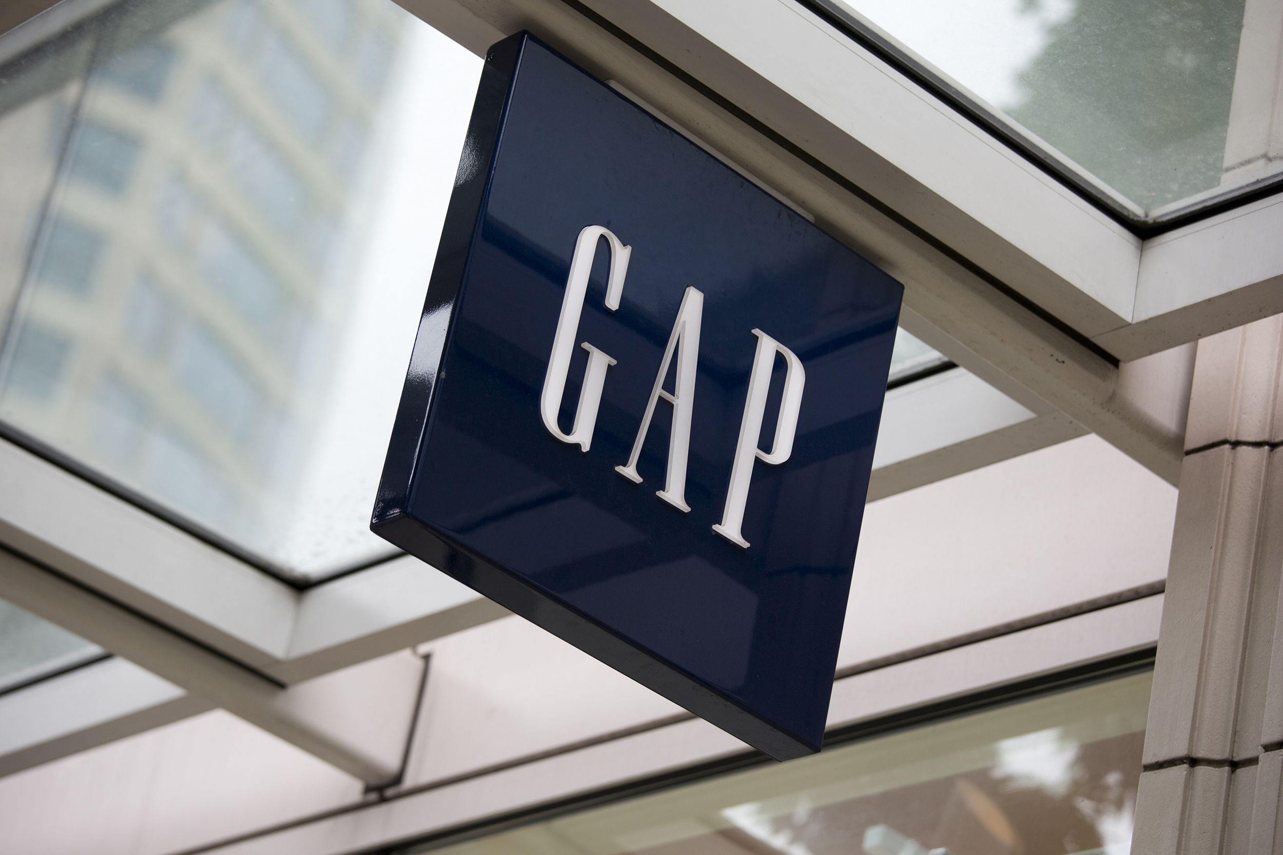 Gap sign in downtown Seattle