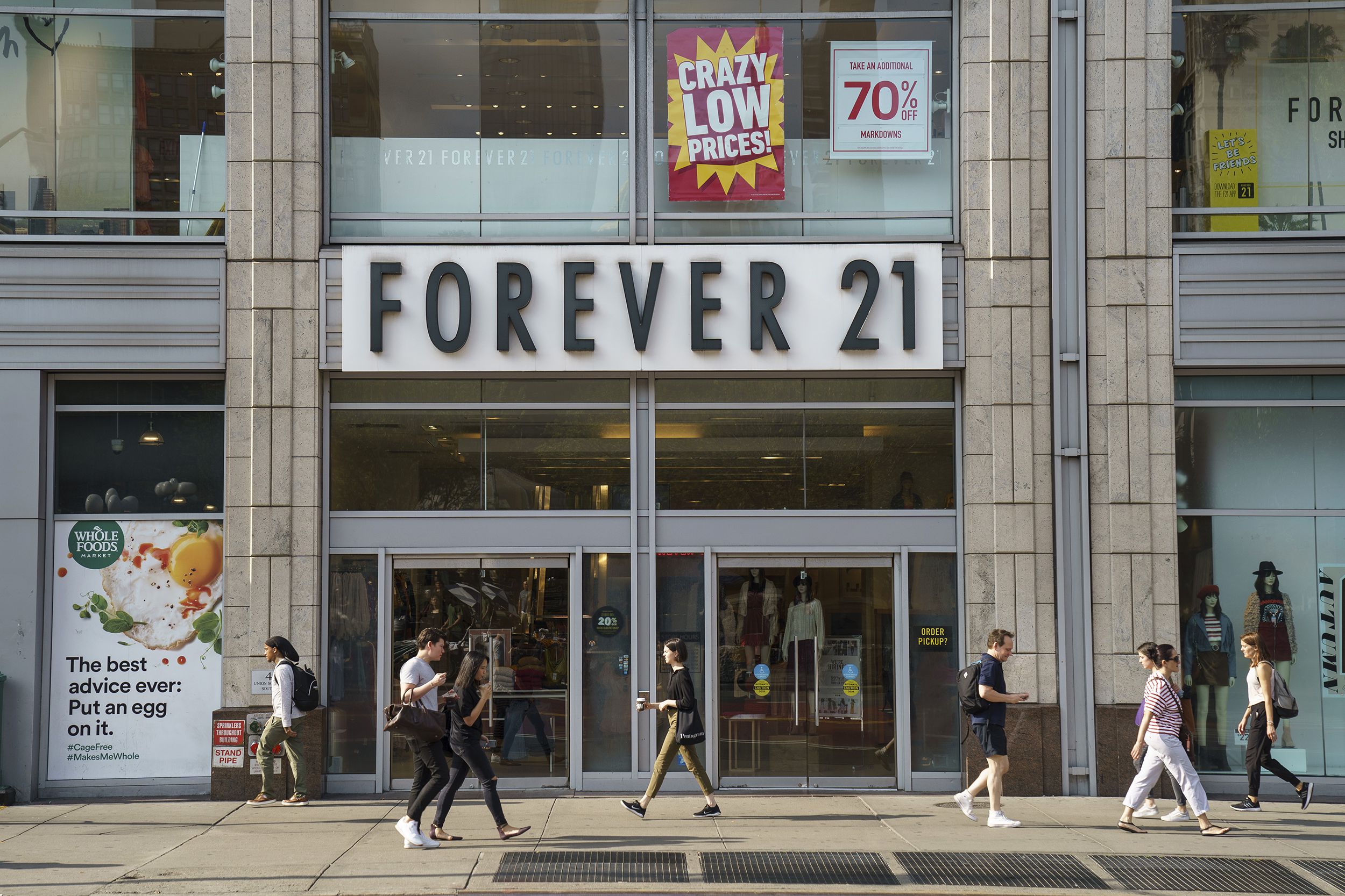 A Forever 21 store stands in Union Square in Manhattan on September 12, 2019 in New York City.