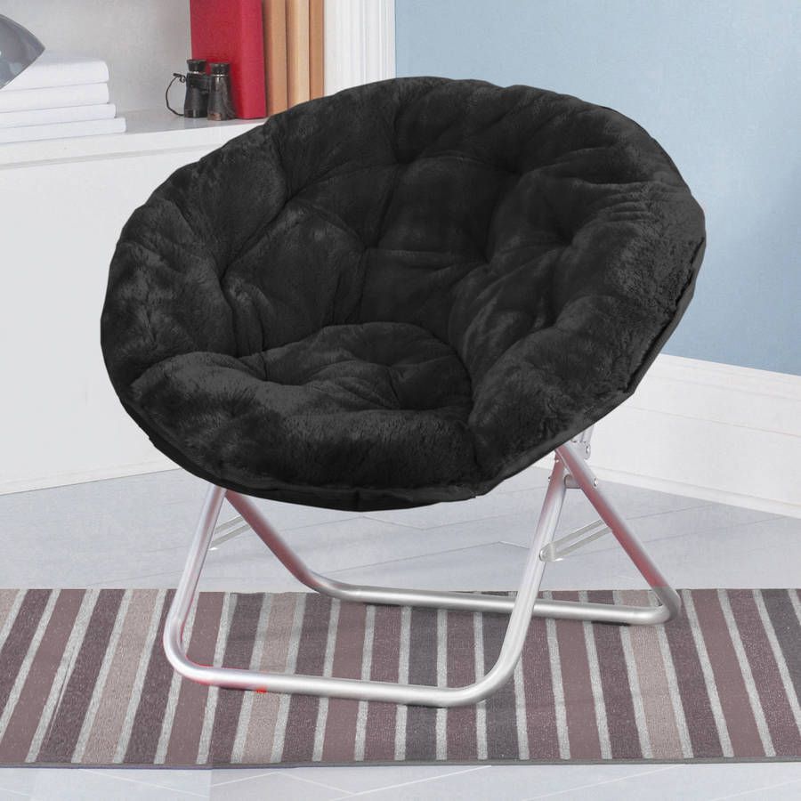 Mainstays Faux Fur Saucer Chair
