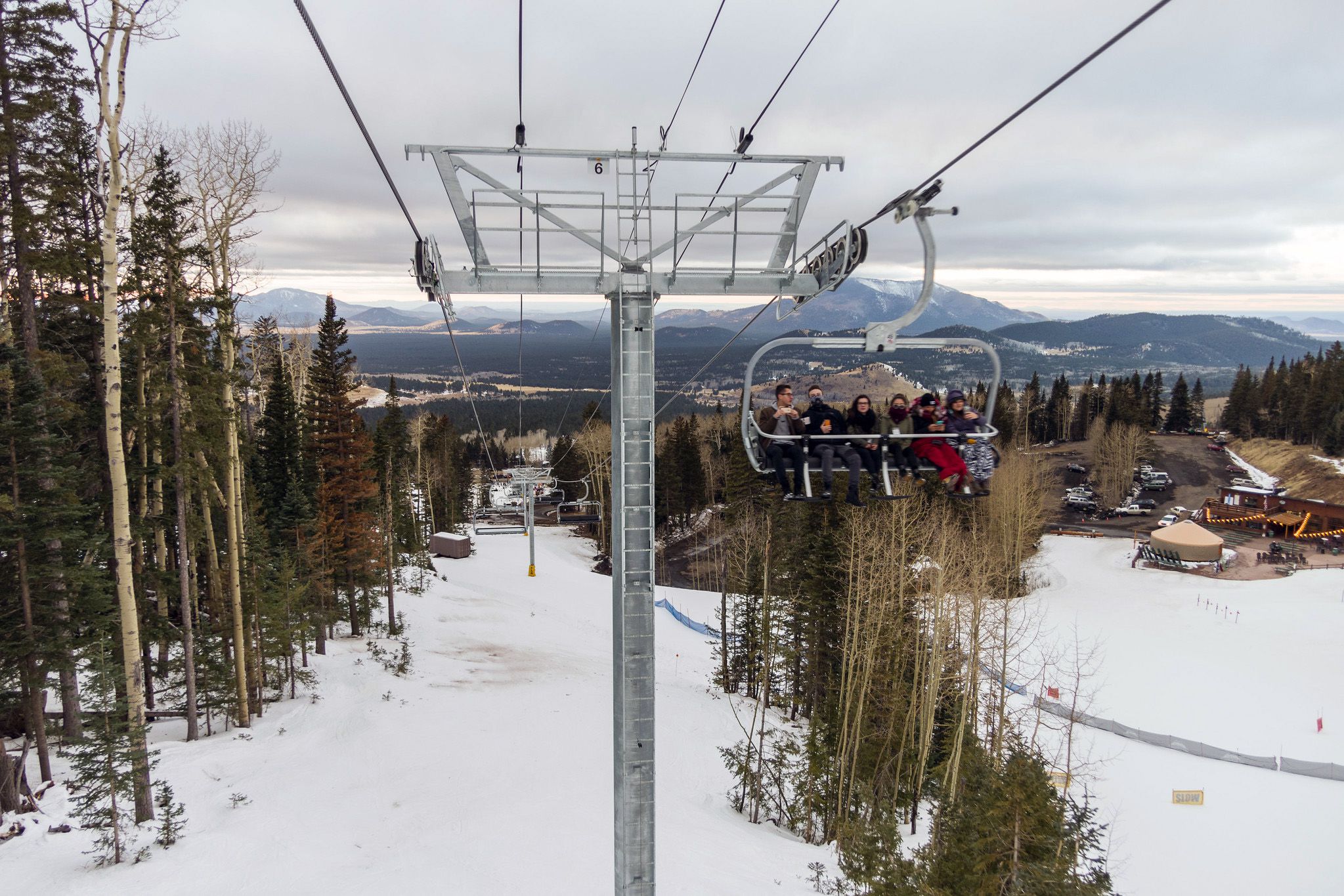 arizona snowbowl grand canyon express ski lift opening celebration