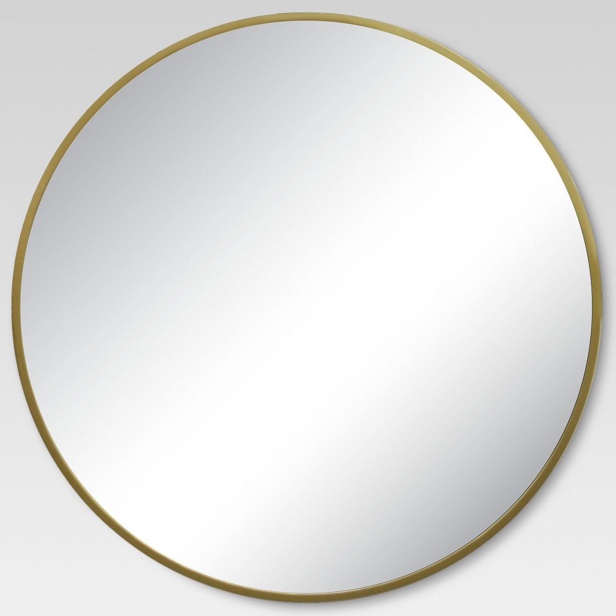 project 62 round decorative brass wall mirror