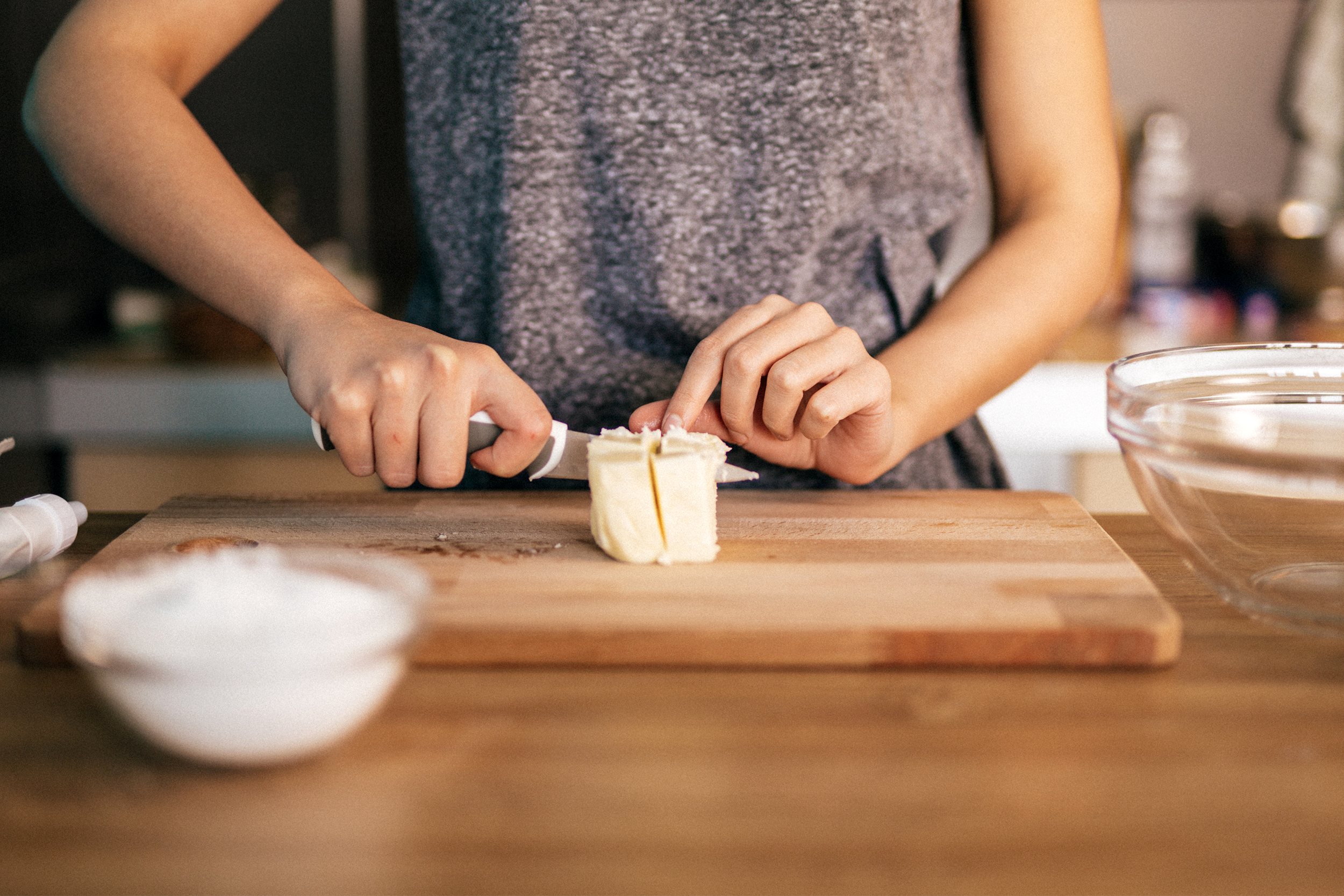 Cutting butter