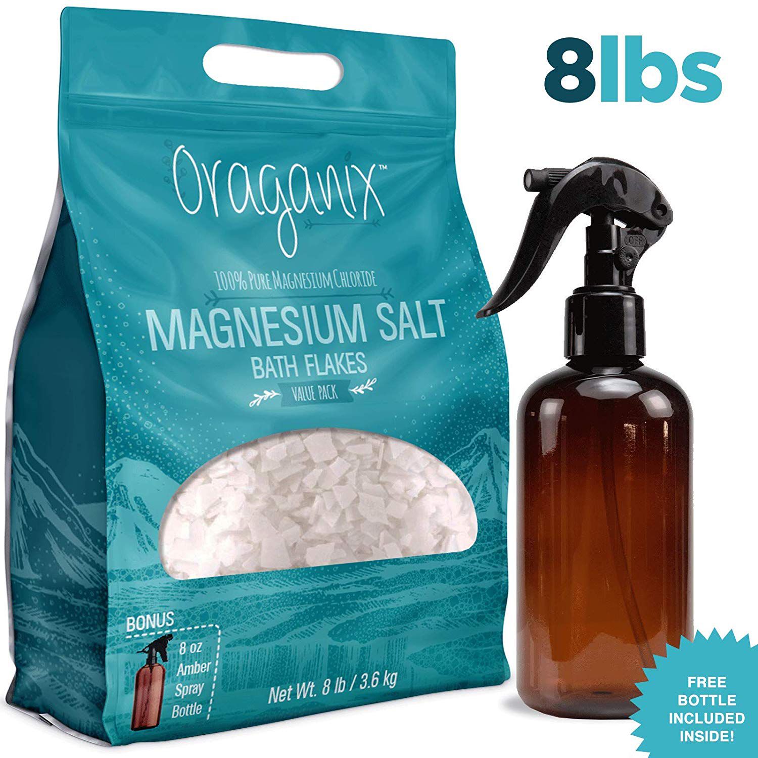 Oraganix Magnesium Salt Bath Flakes
