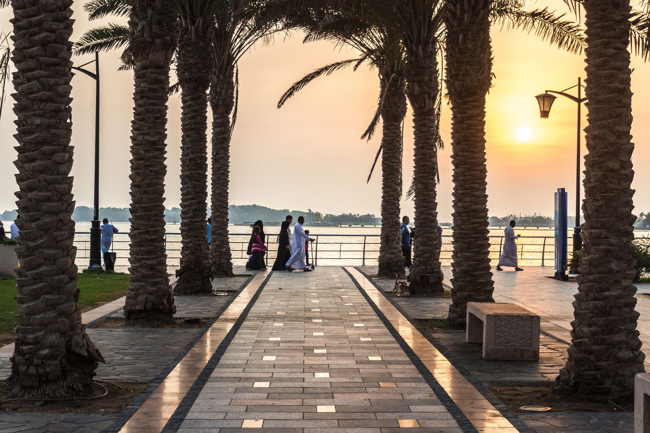 sunset at jeddah corniche