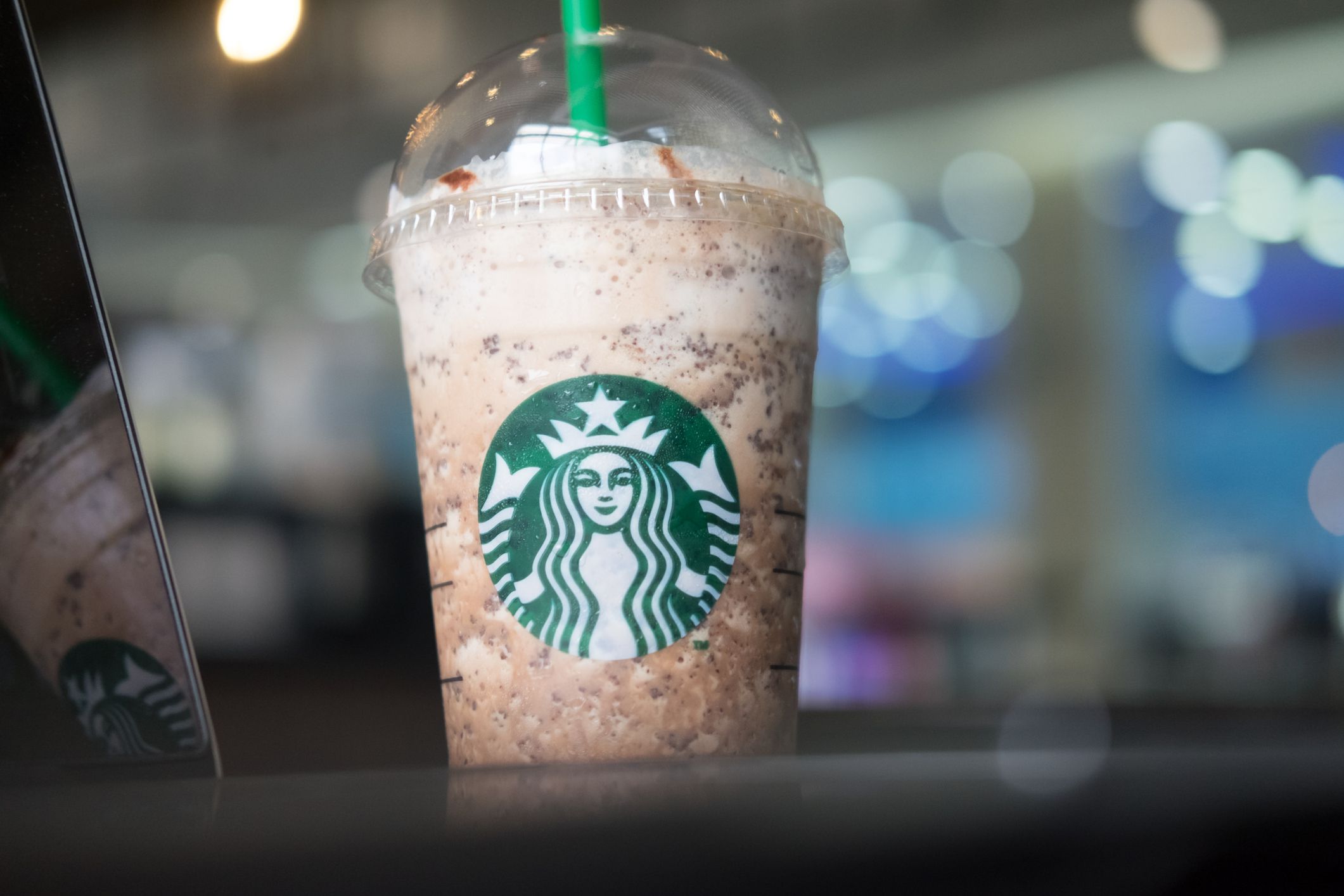 Starbucks Frappuccino in Starbucks cafe