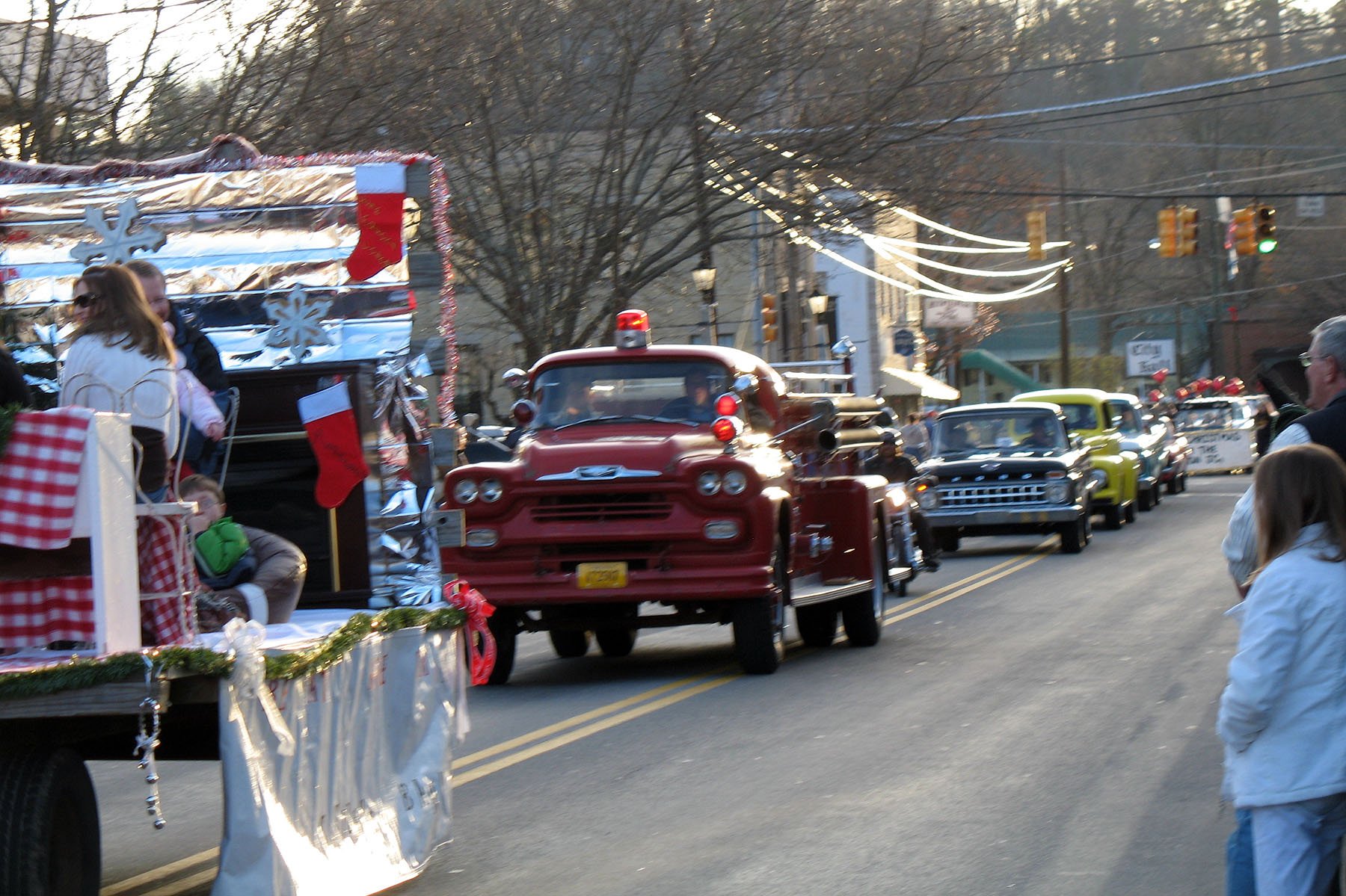 holiday parade in White Sulphur Springs, WV