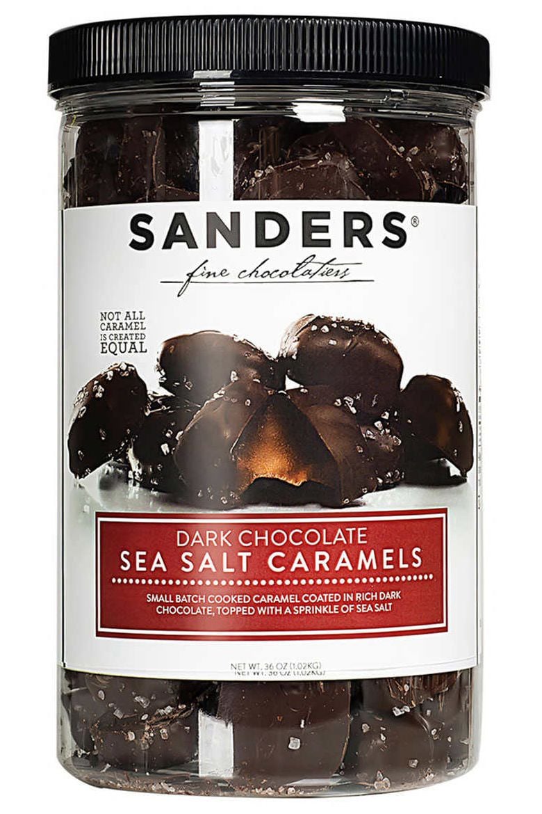 Sanders Dark Chocolate Sea Salt Caramels, 2 ct.