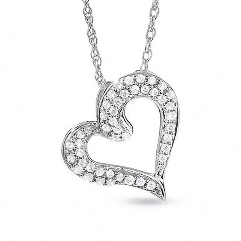 Zales heart necklace