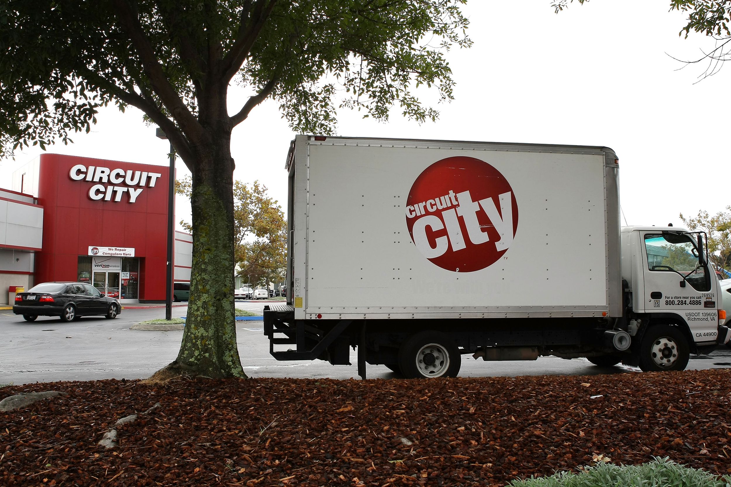 A Circuit City delivery truck is seen parked in front of a Circuit City store September 29, 2008 in San Rafael, California.
