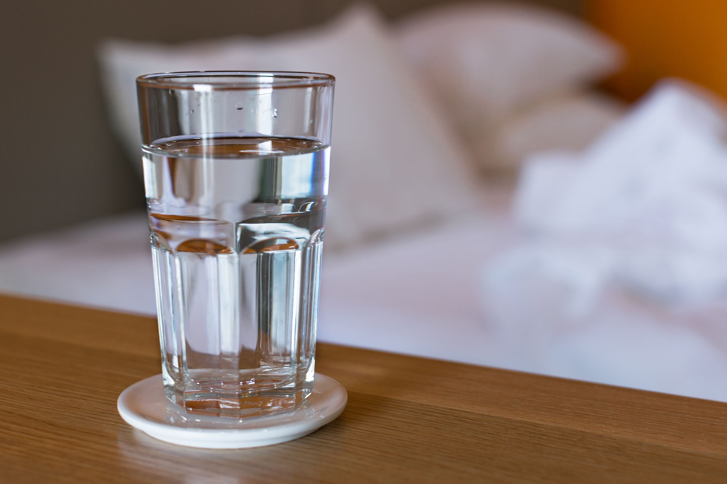 glass of water in the morning