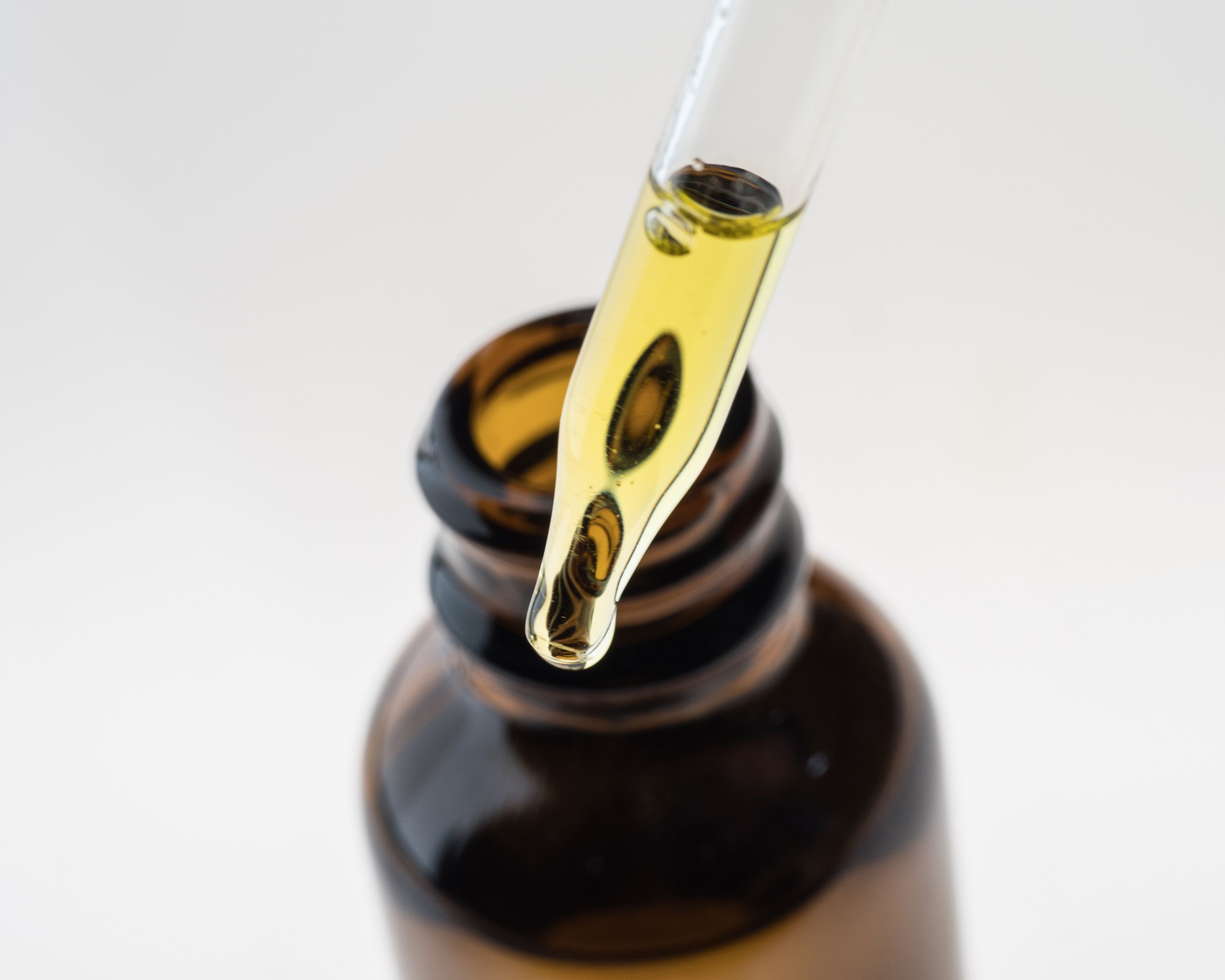 container and dropper with CBD oil