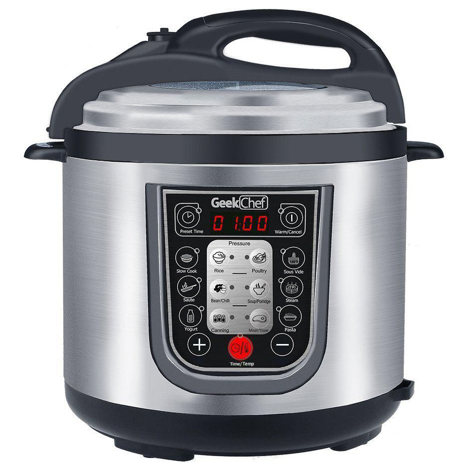Geek Chef 11-in-1 Multi-Function 6-Quart Electric Slow and Pressure Cooker