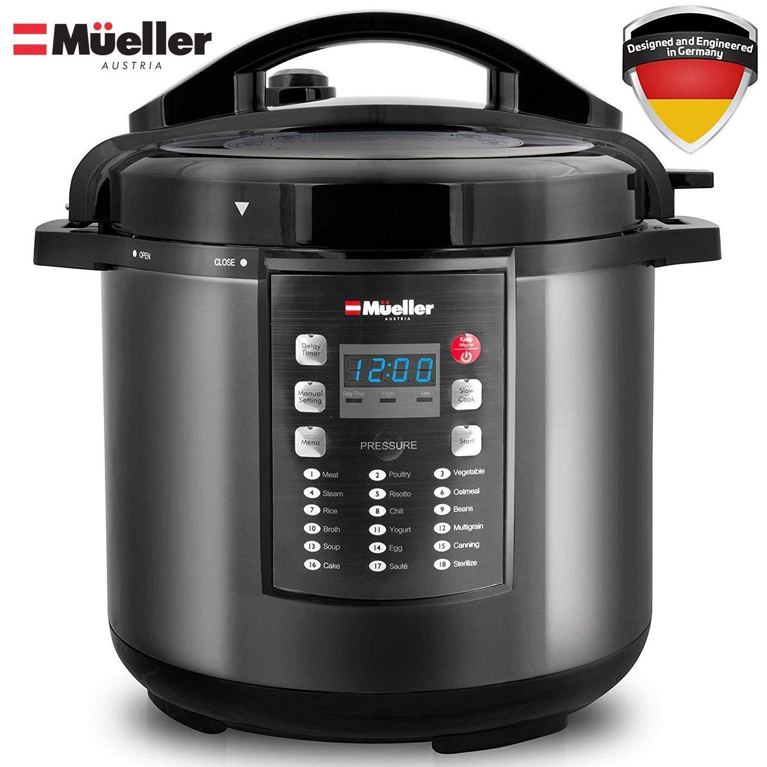 Müeller 6-Quart 10-in-1 Pot Pro Series Instant Crock
