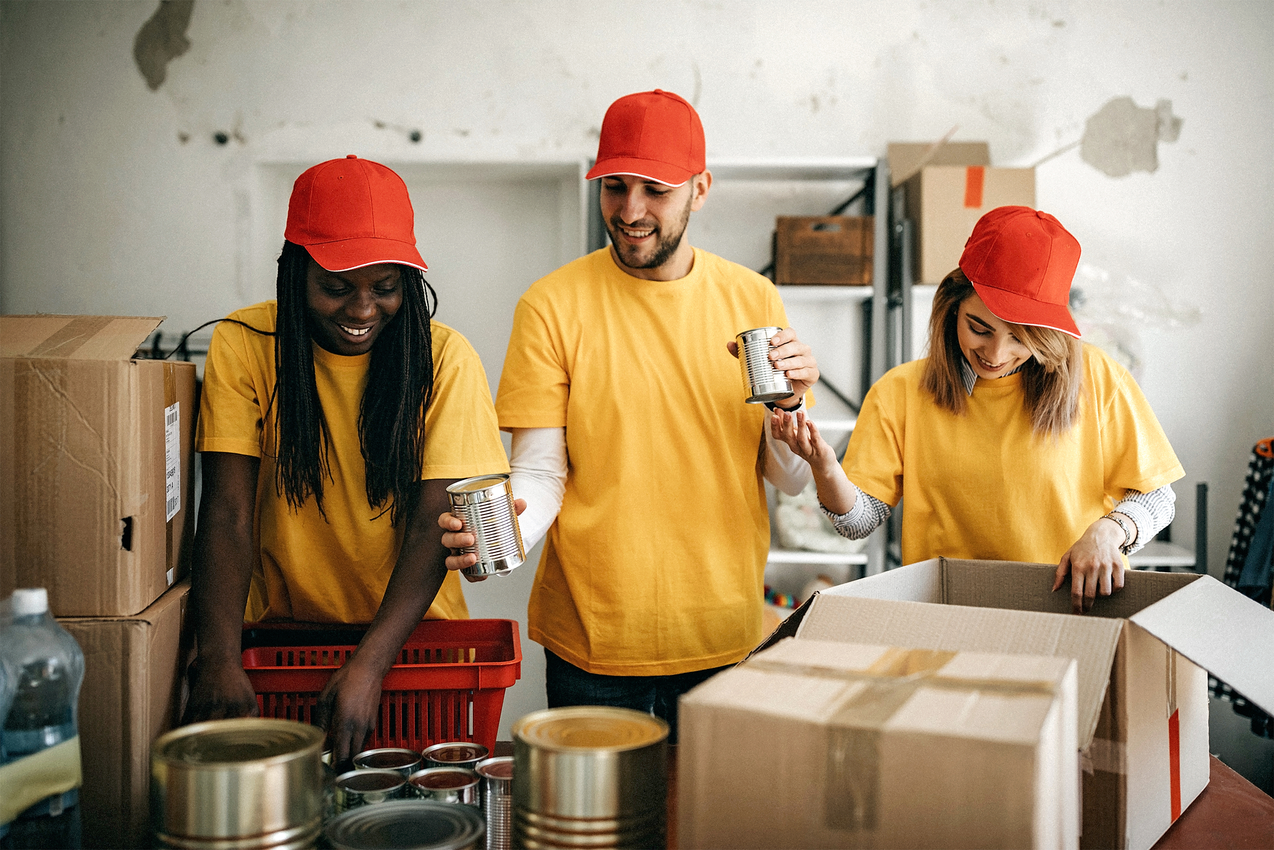 Group of people volunteering