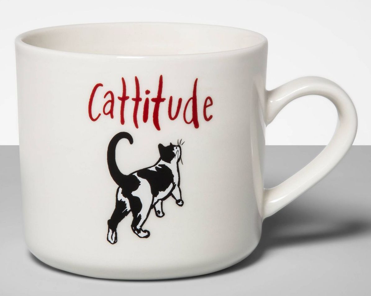 opalhouse 16oz stoneware cattitude mug