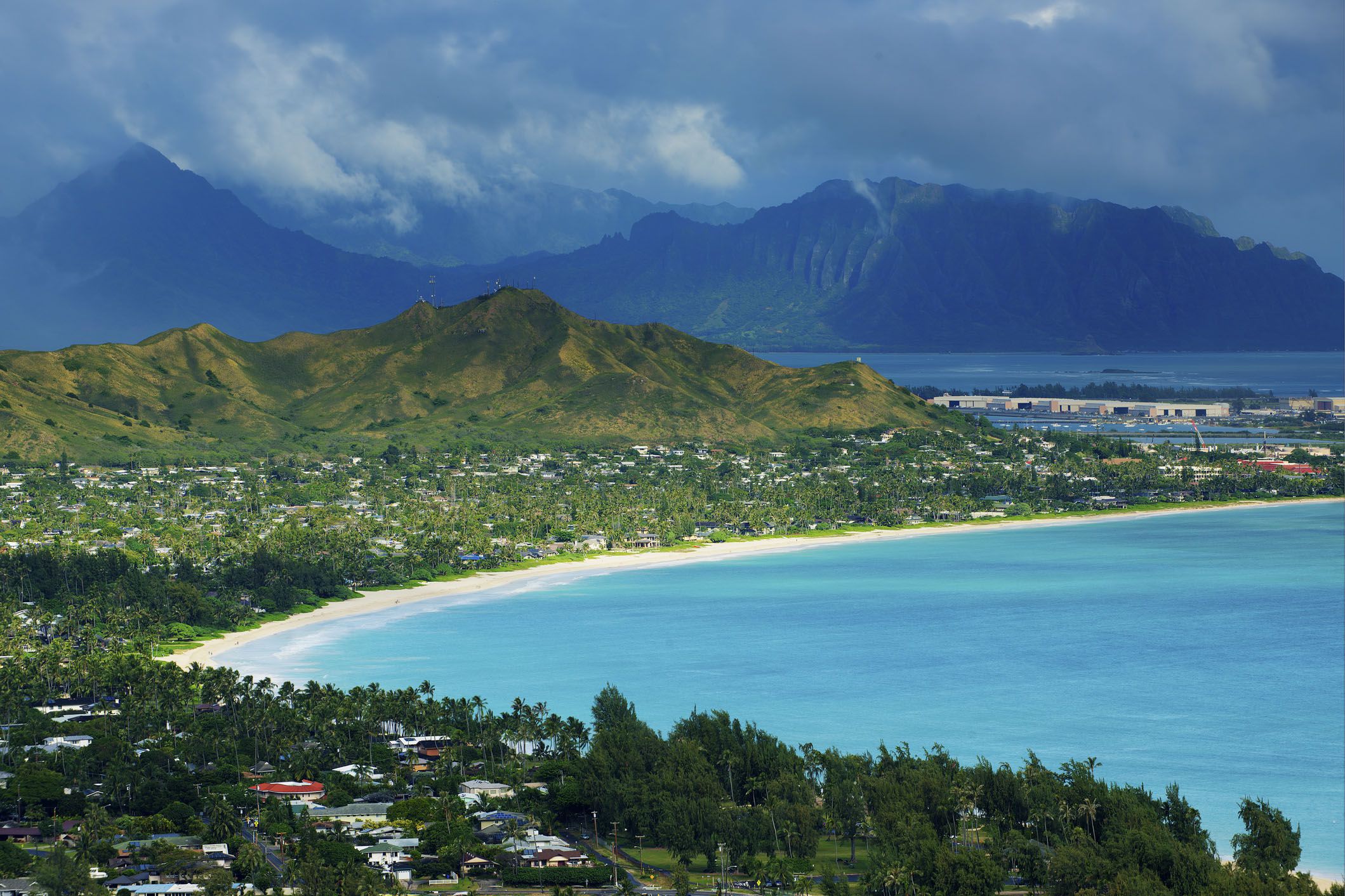 kailua beach and kailua bay, hawaii