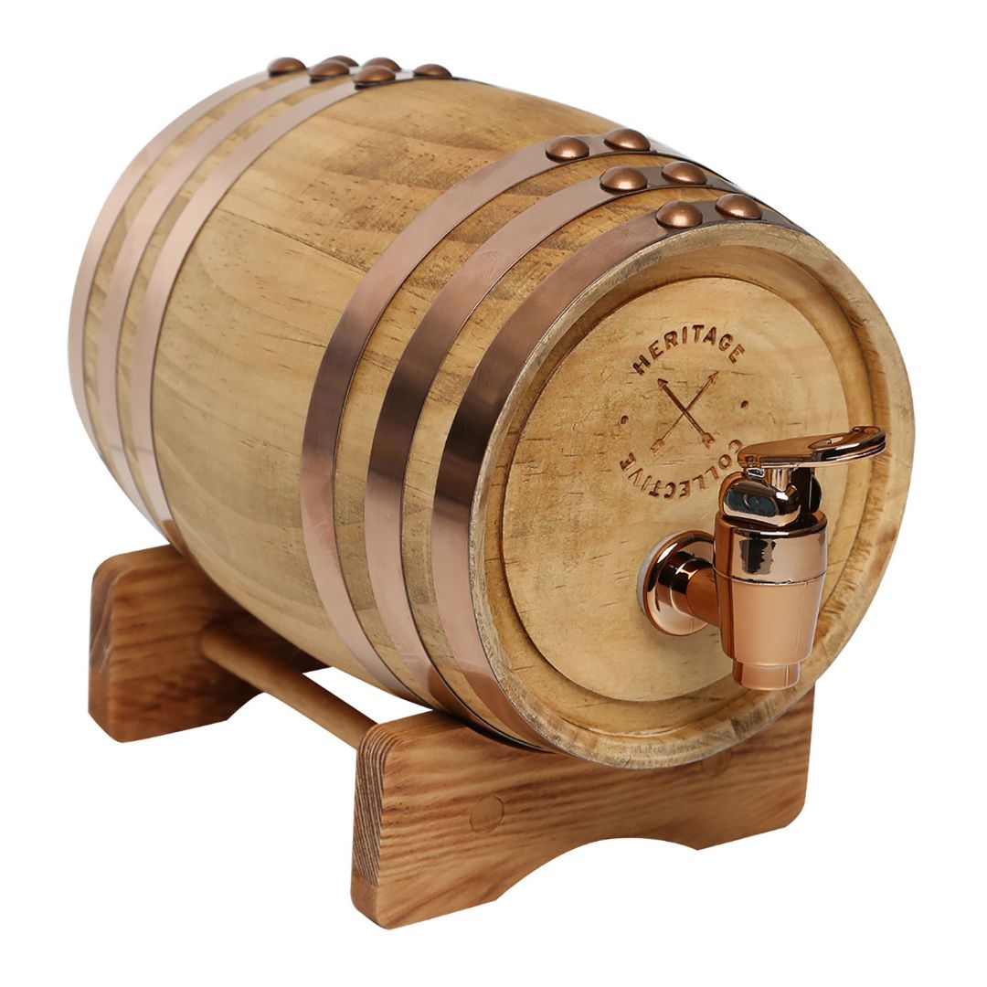 Hammer + Axe Wood Whiskey Barrel