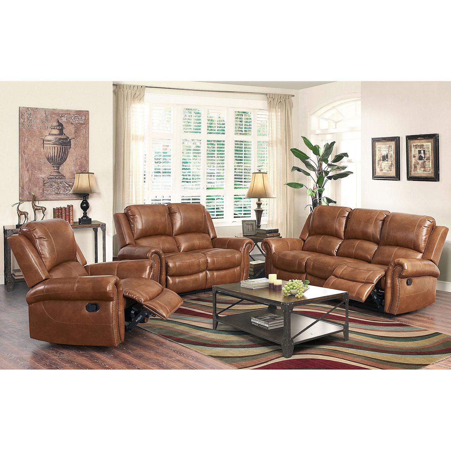 Reclining Sofa, Loveseat, and Chair Set