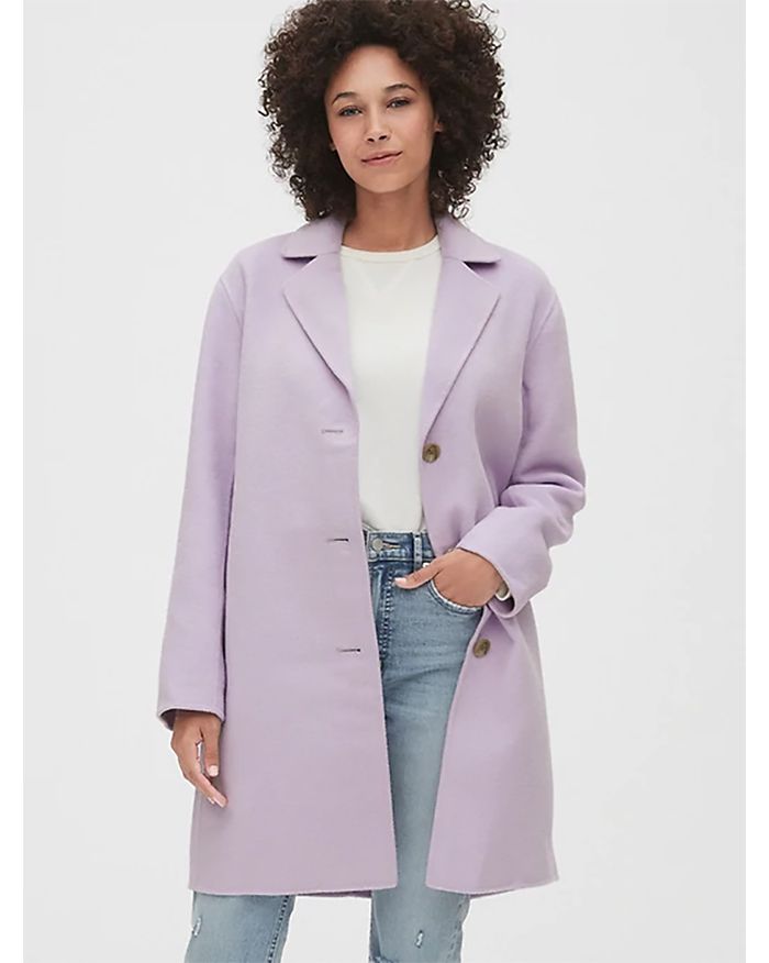 Unlined Wool-Blend Car Coat