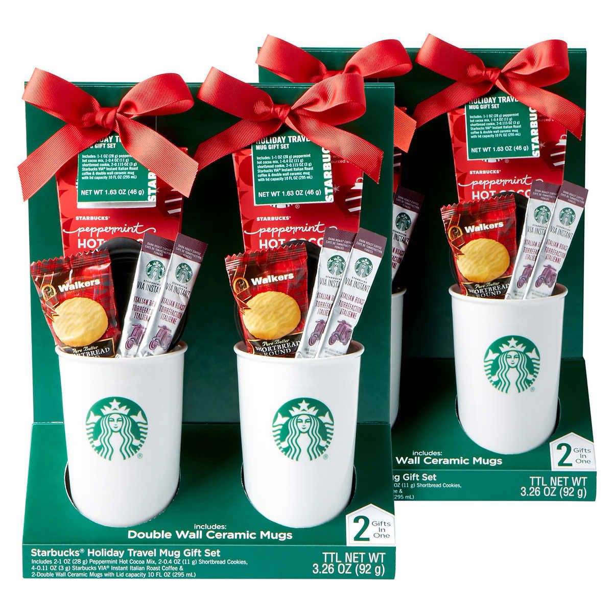 starbucks ceramic travel mug gift set, 2 ct.