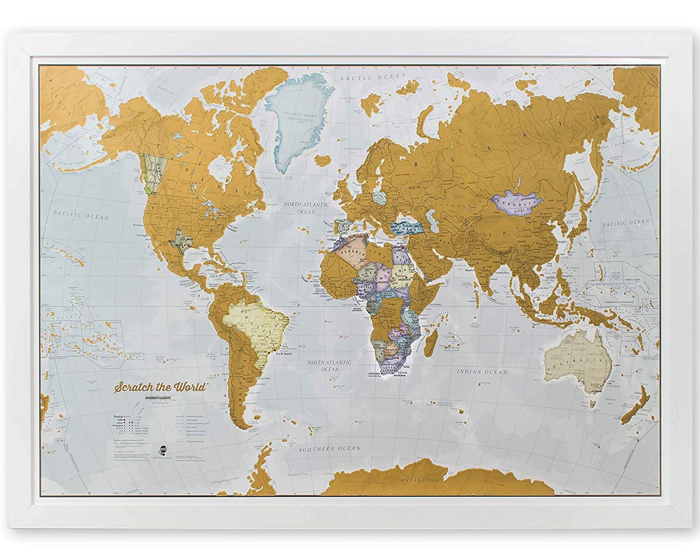 Maps International Scratch The World Travel Map