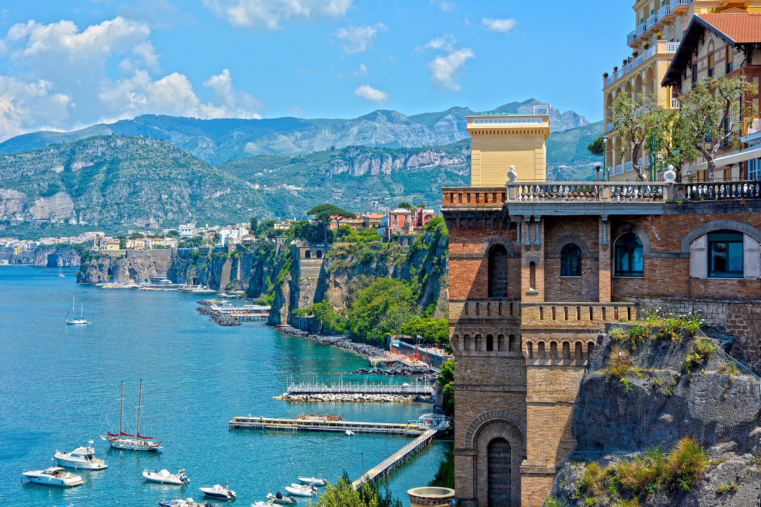 Coastal view from Sorrento, Italy