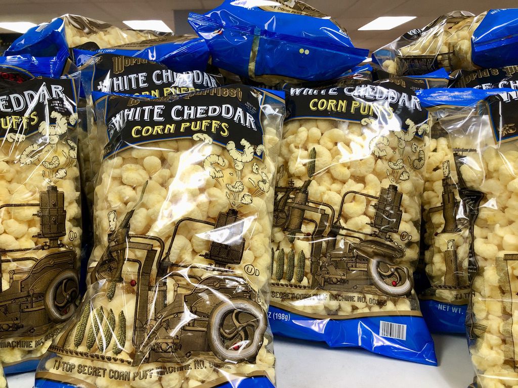 World's Puffiest White Cheddar Corn Puffs