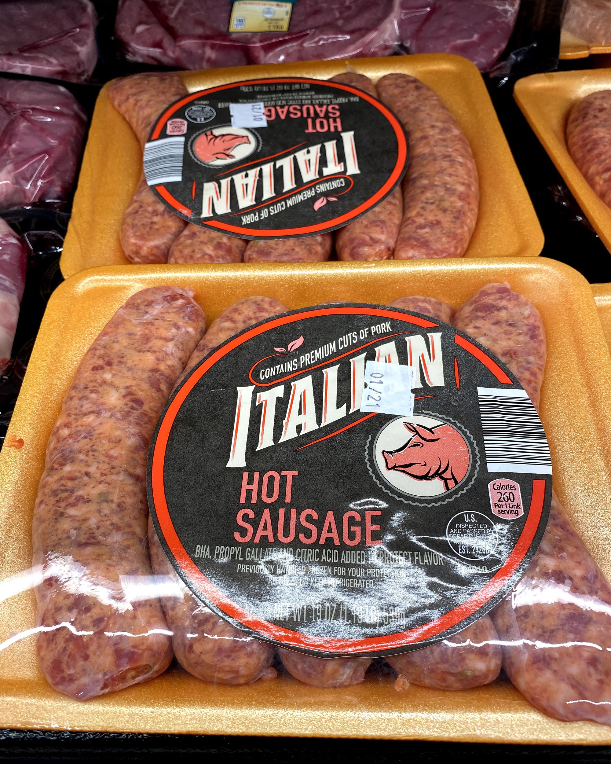 Sausage (Raw) from Aldi