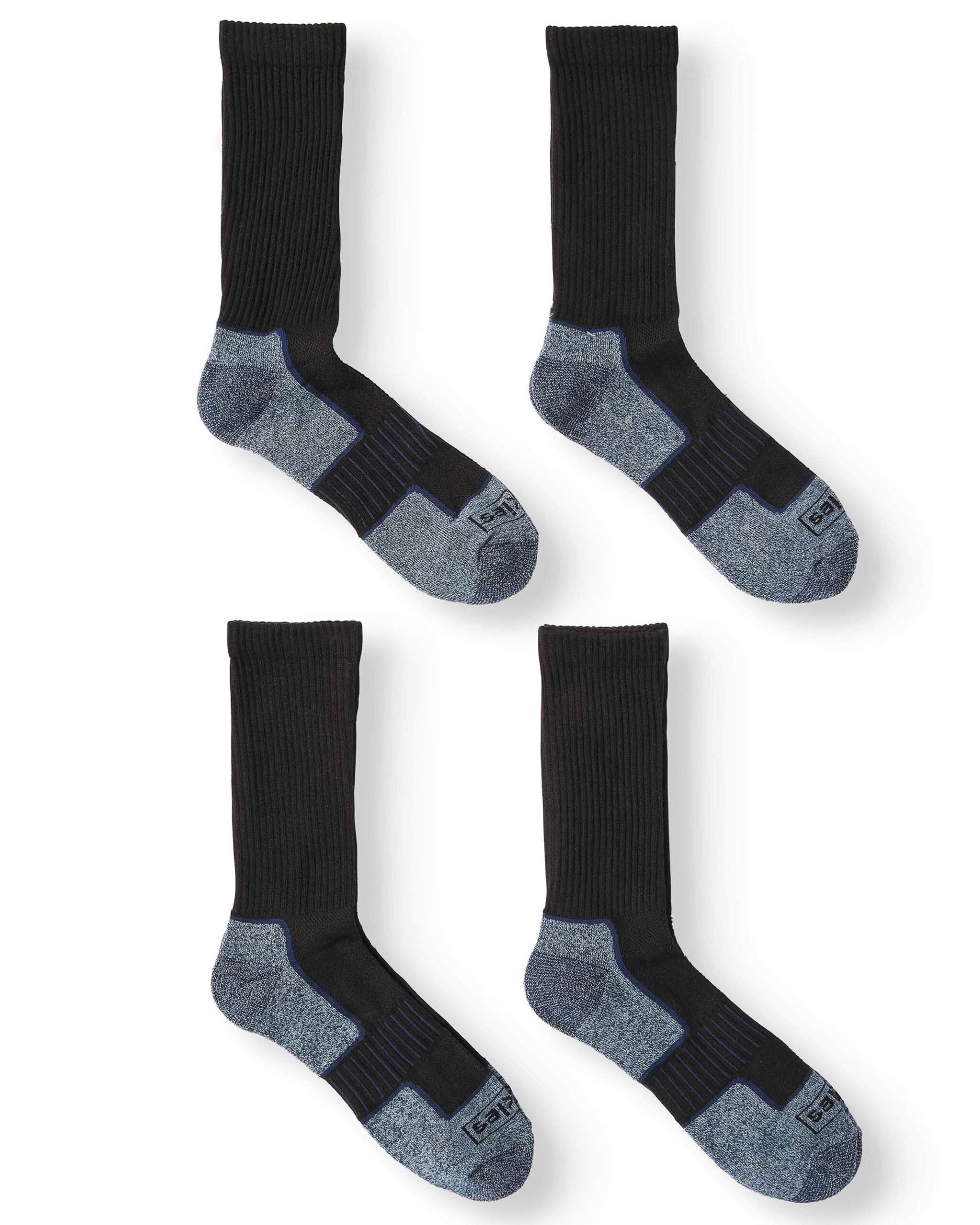 Dickies Men's Industrial Strength Performance Crew Sock, 4-Pack