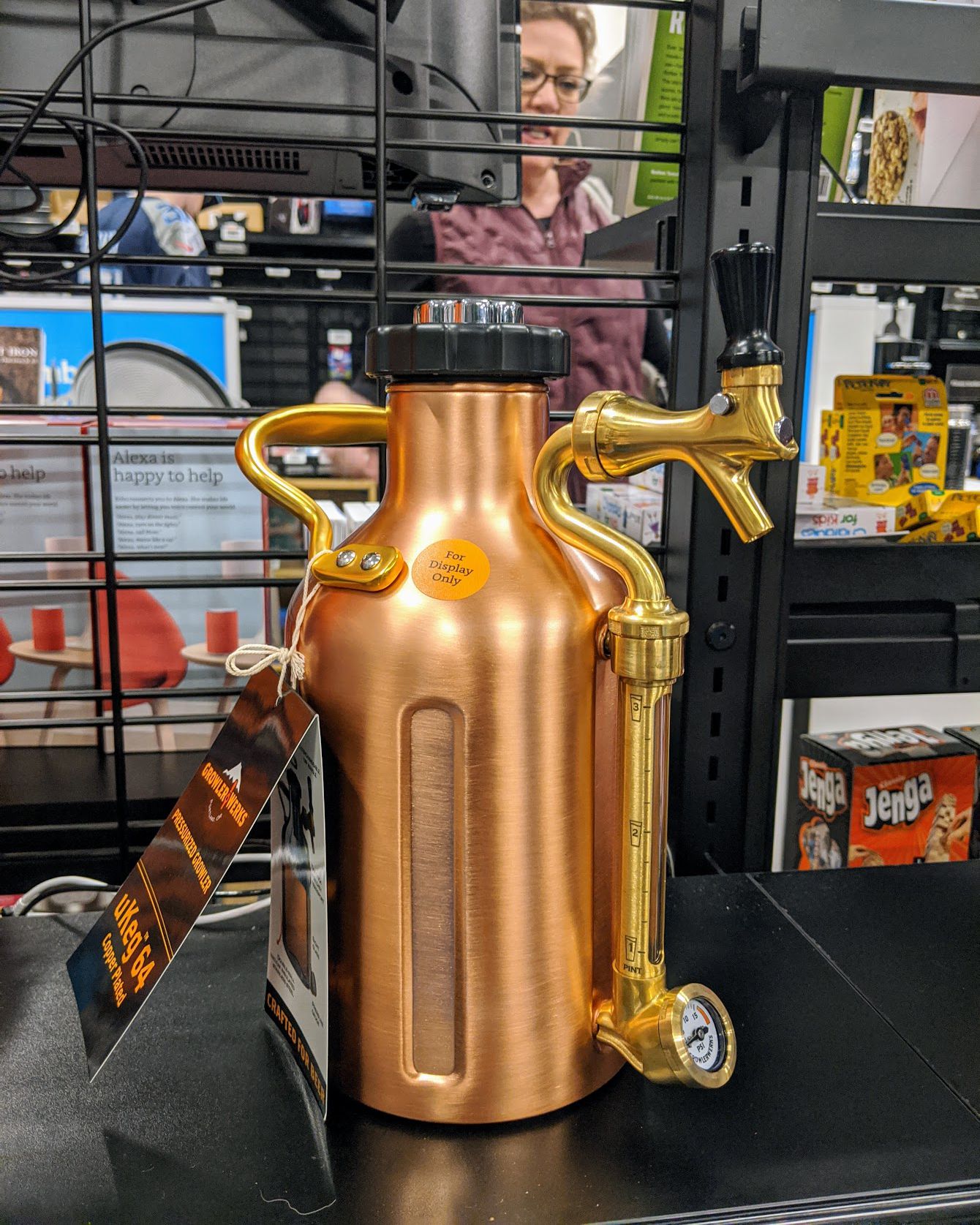 display version of GrowlerWerks mini keg