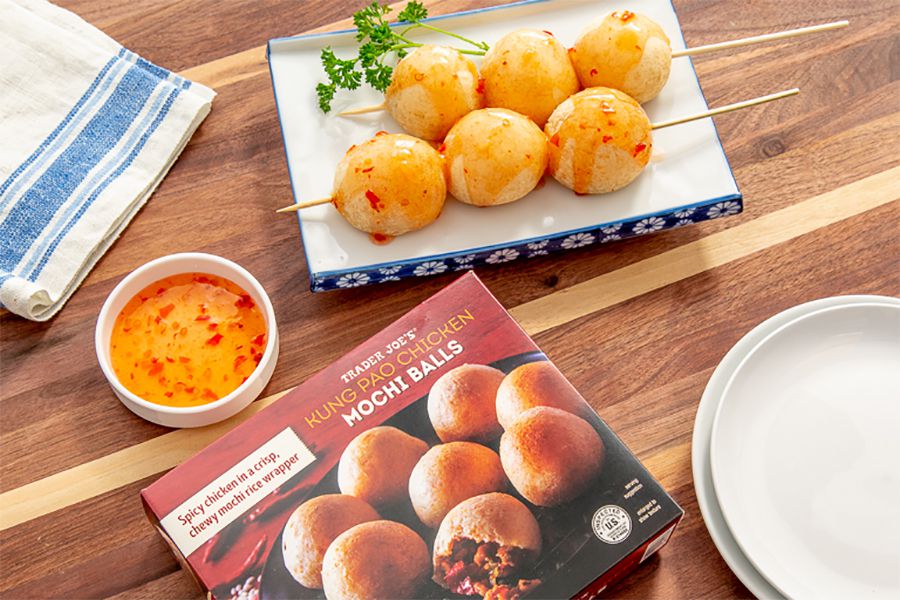 Kung Pao Chicken Mochi Balls