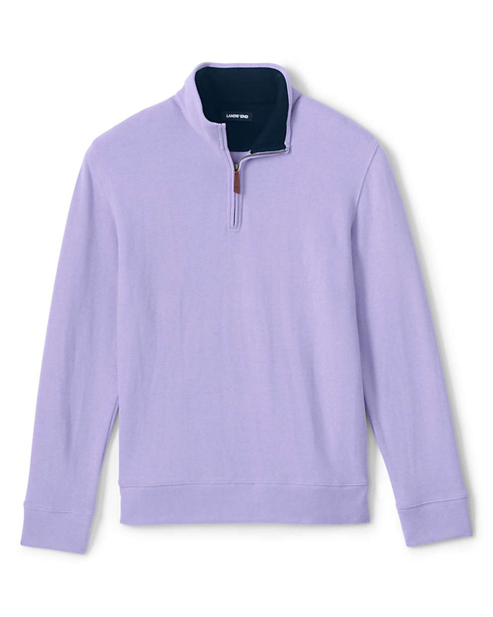 Lands' End Men's Bedford Quarter Zip Sweater