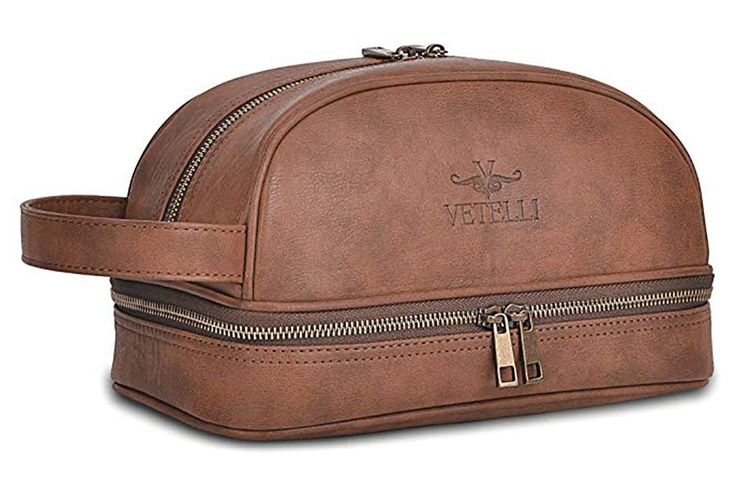 Vetelli Leather Dopp Kit