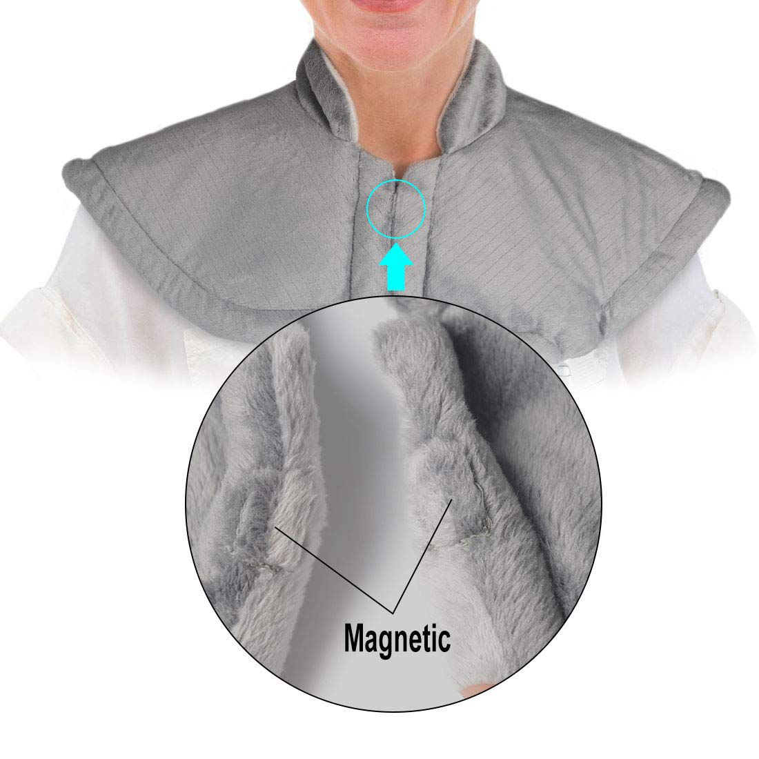 ZXU Neck & Shoulder Plush Wrap Heat Pad