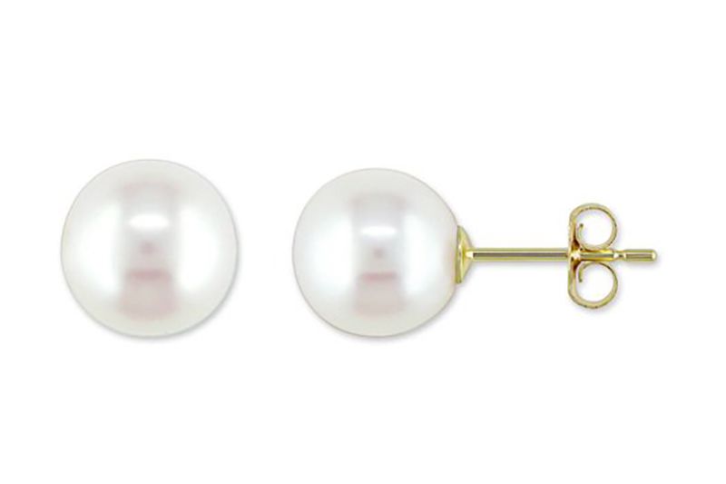 Miabella Cultured Pearl Stud Earrings