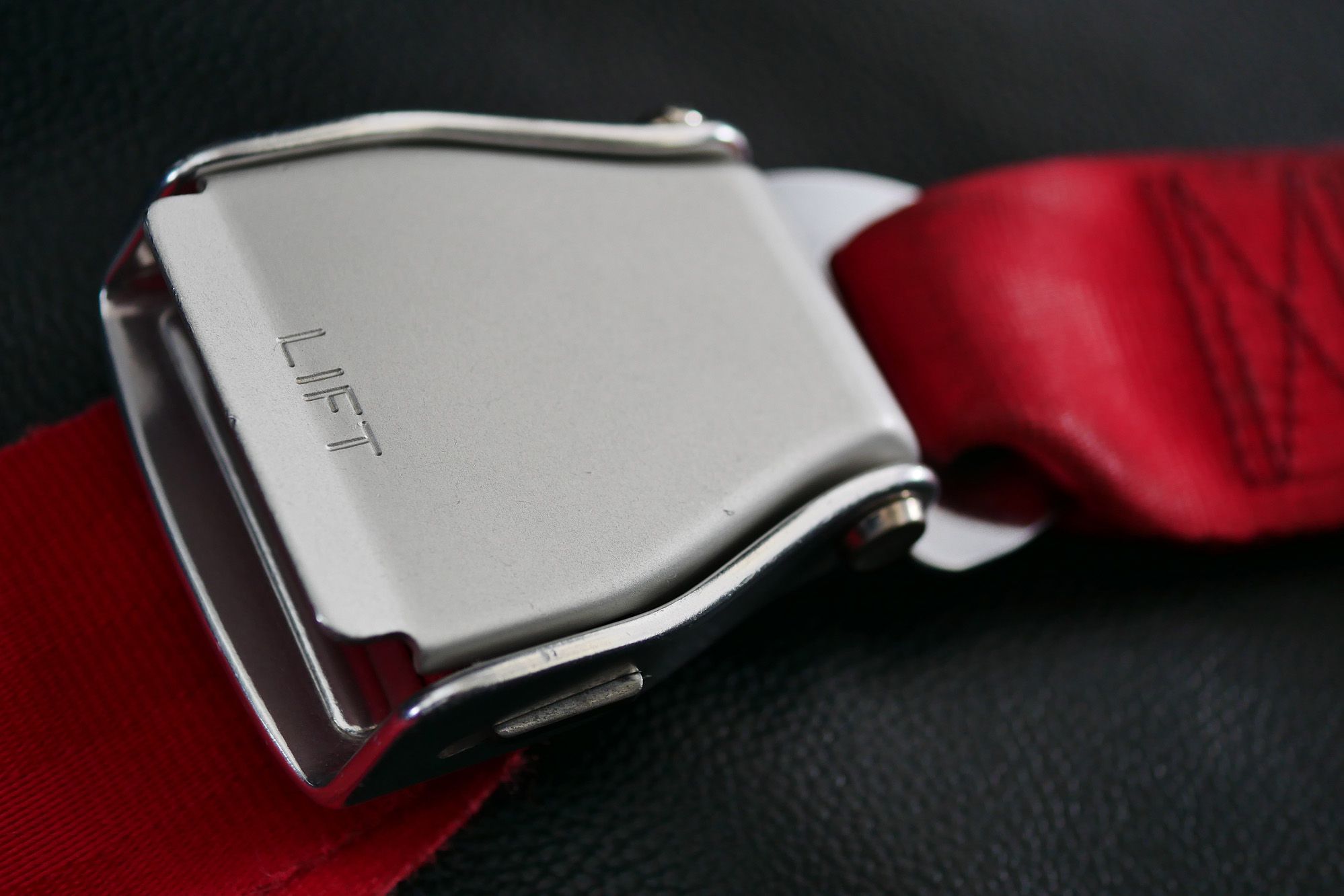 airplane seatbelt buckle