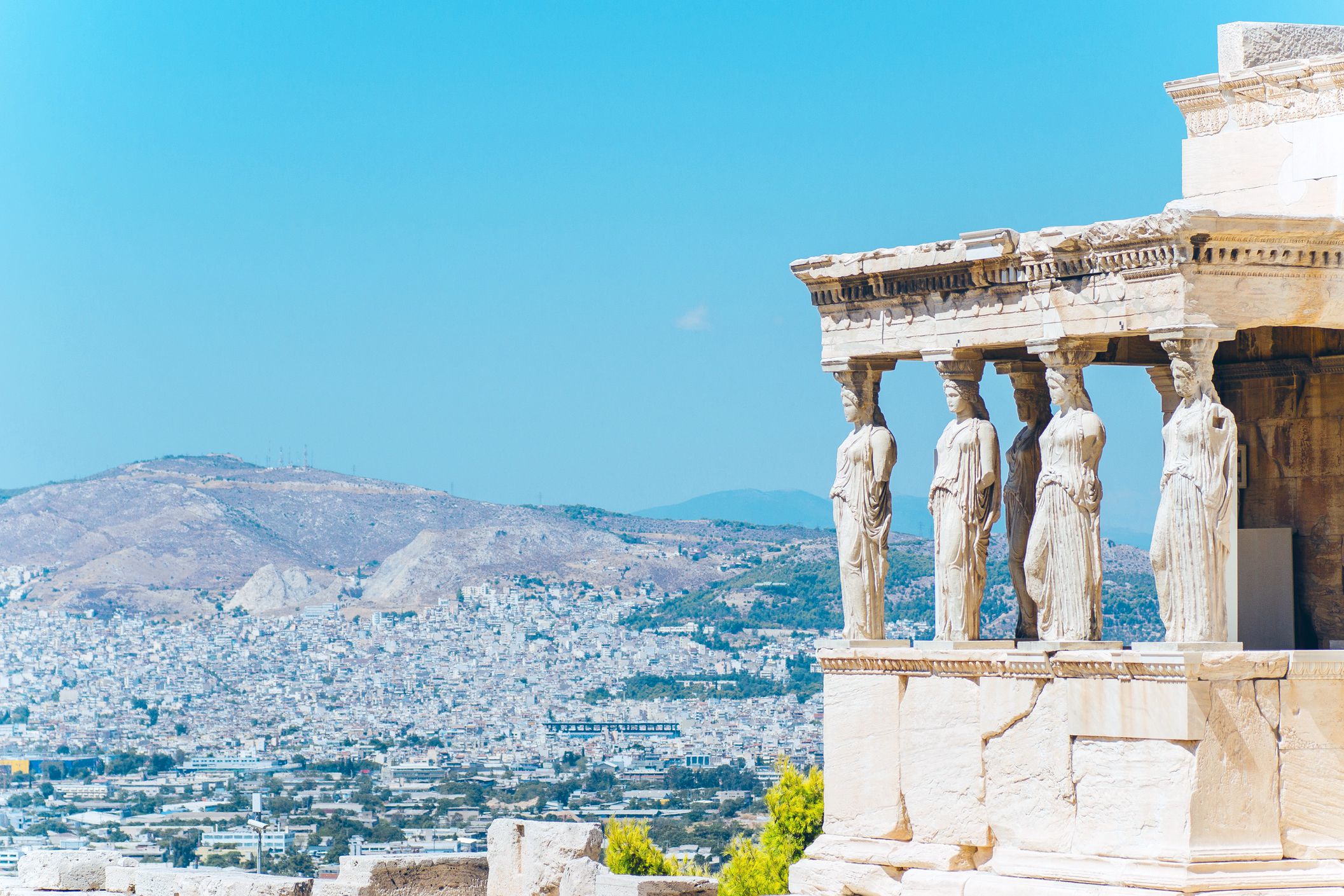 Erechtheion temple in Athens, Greece