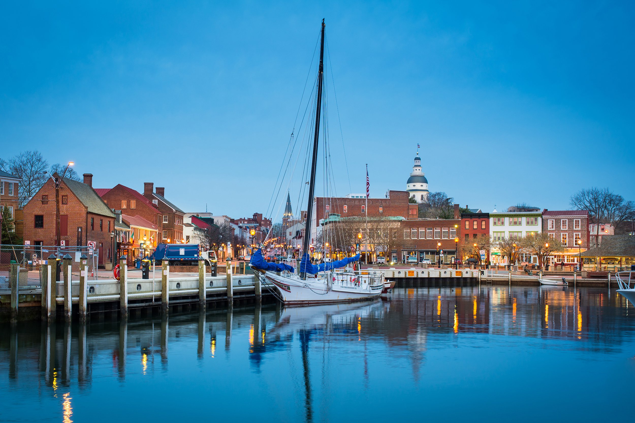 City Dock in Annapolis, Maryland