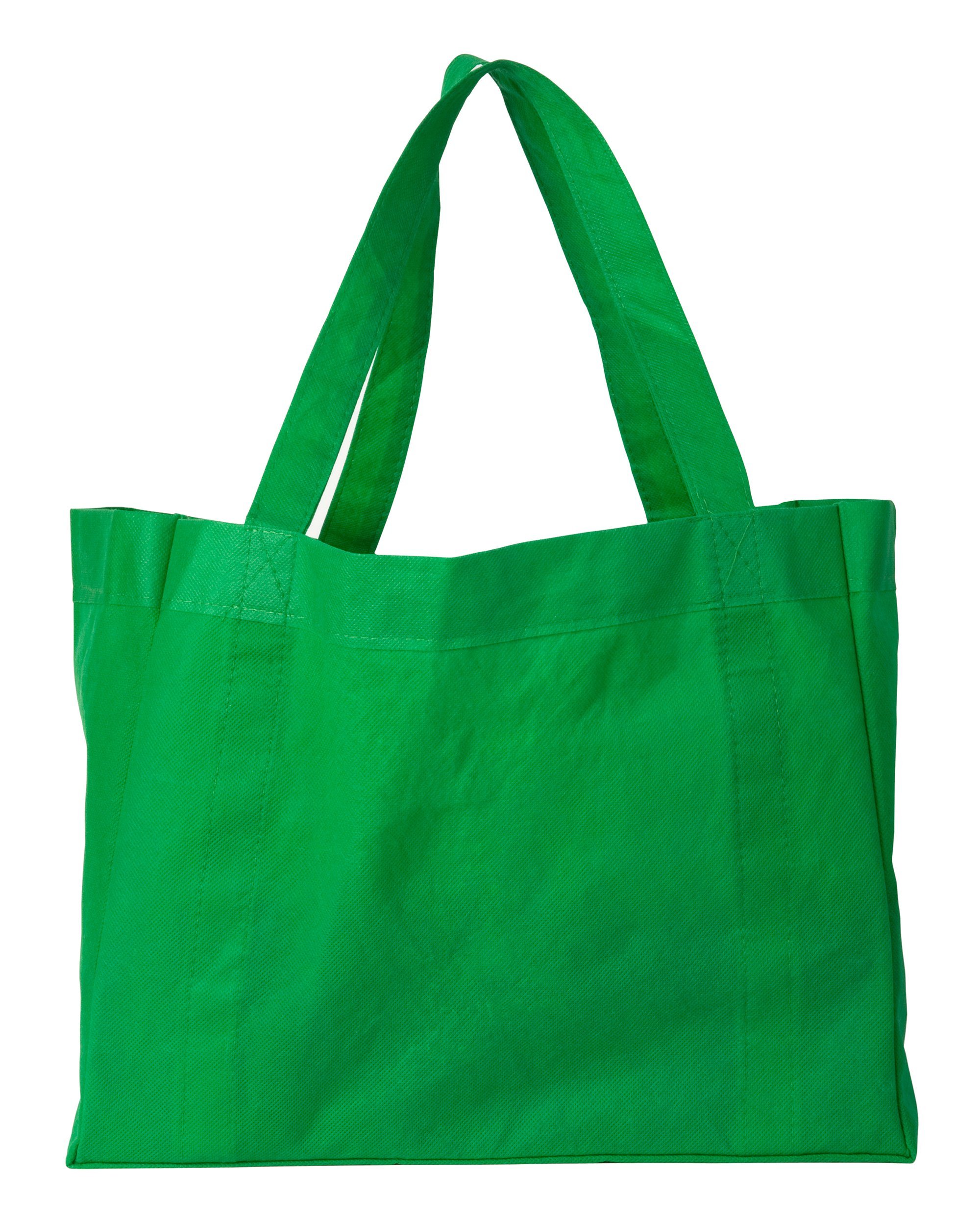 green, reusable shopping bag