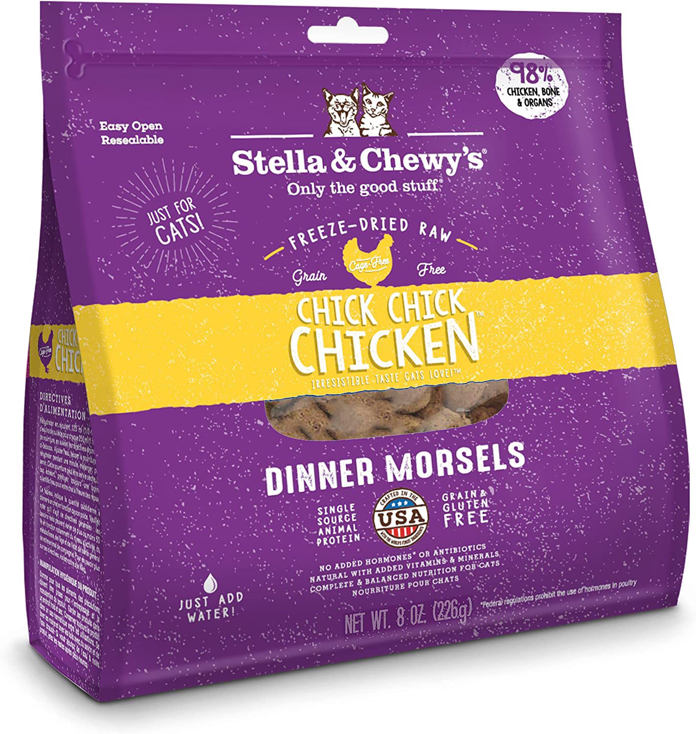Stella and Chewy’s Grain-Free Freeze Dried Cat Food, Chicken
