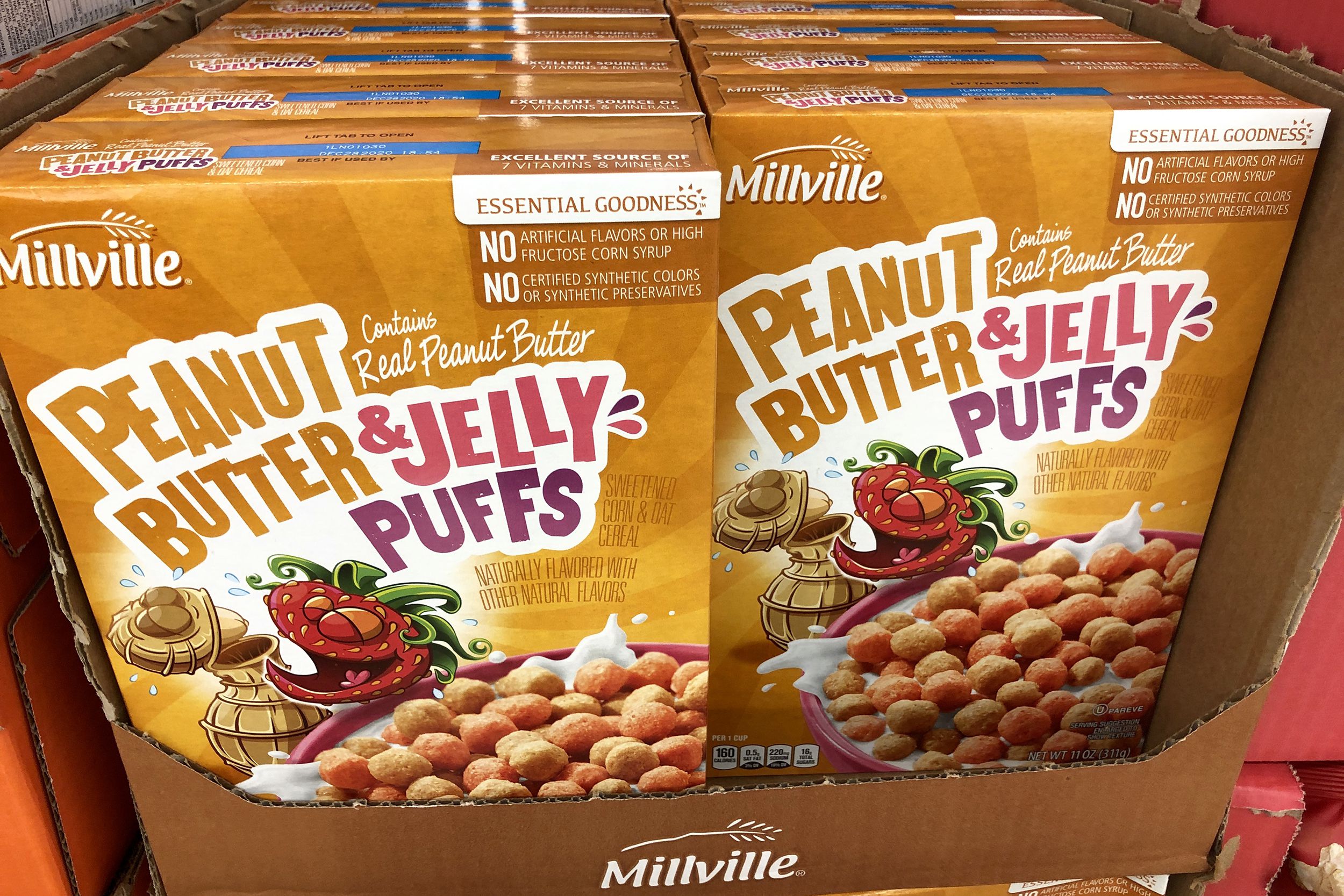 Millville Peanut Butter and Jelly Puffs