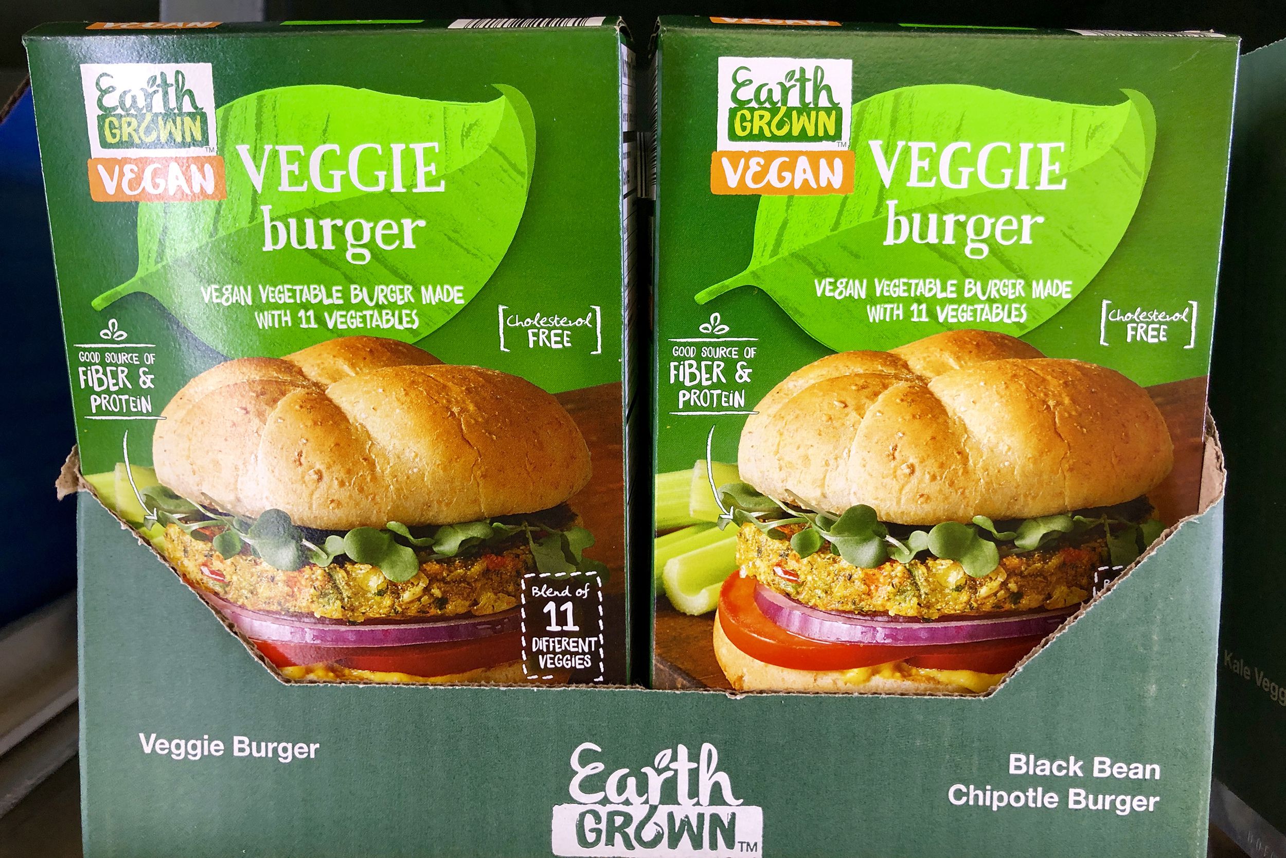 Earth Grown Black Bean Chipotle Veggie Burgers
